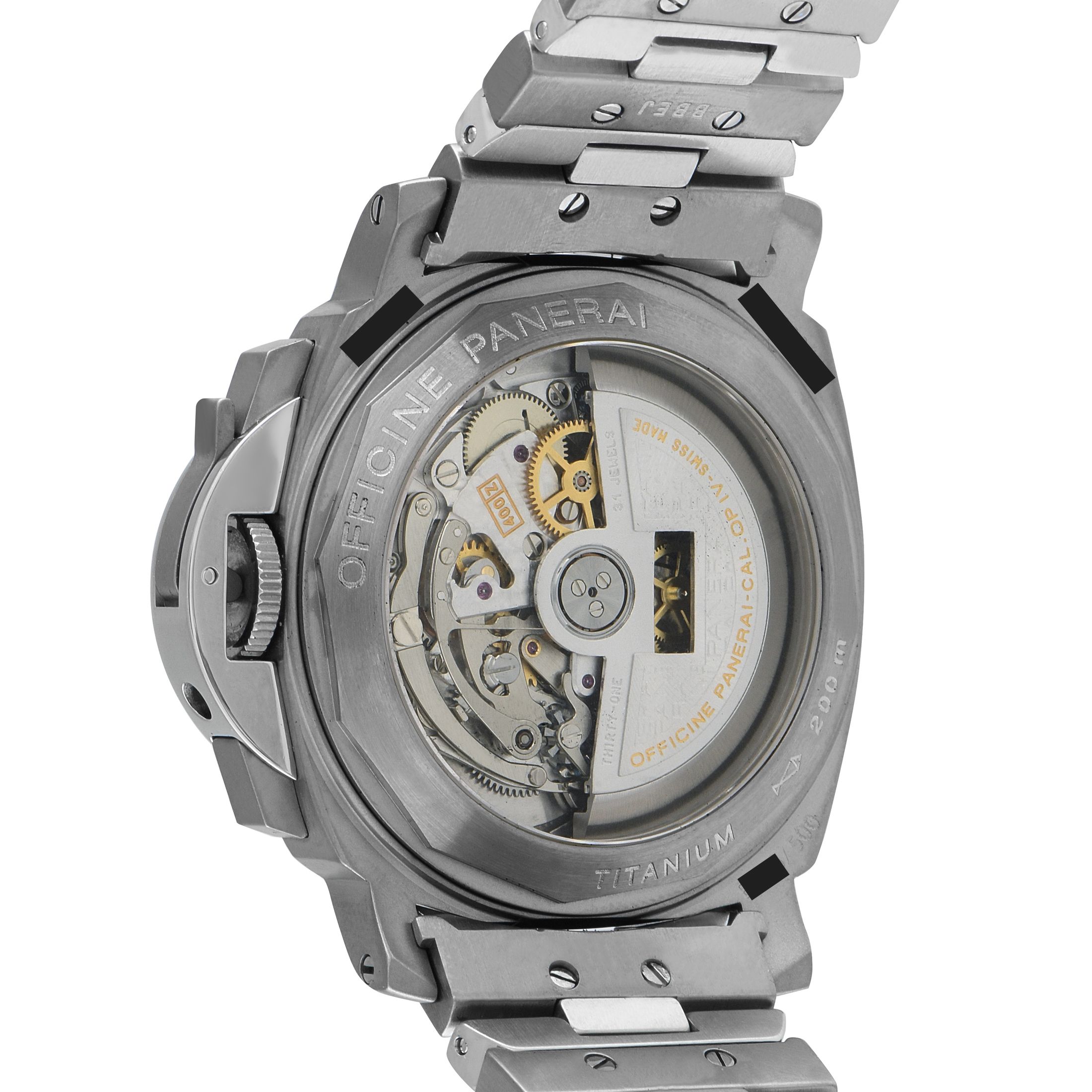 Officine Panerai Luminor Chrono Titanium and Steel Watch PAM00052