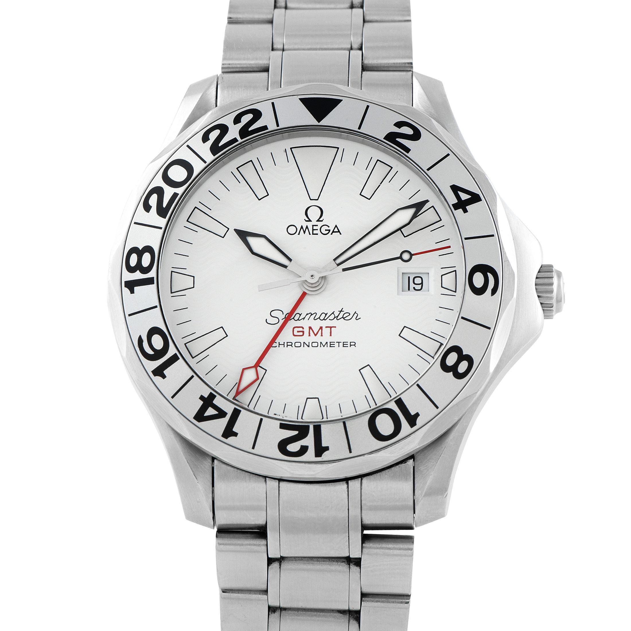 Omega Seamaster GMT White Dial Steel Watch 2538.20