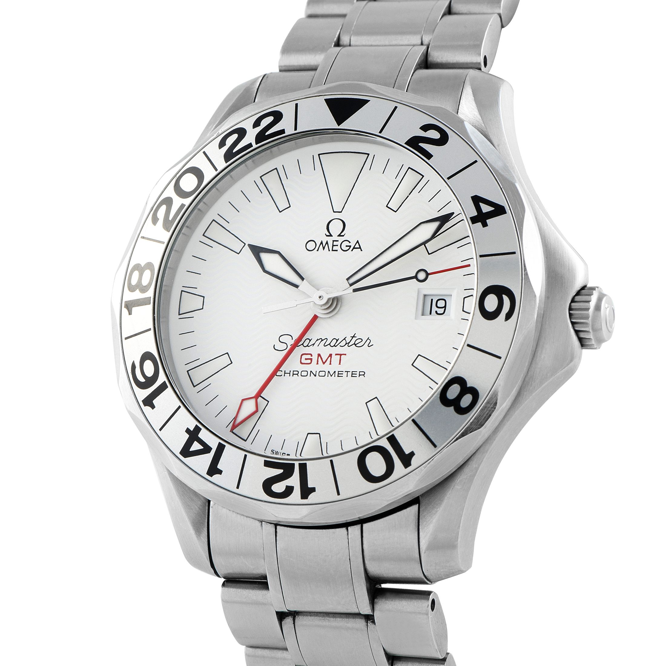 Omega Seamaster GMT White Dial Steel Watch 2538.20