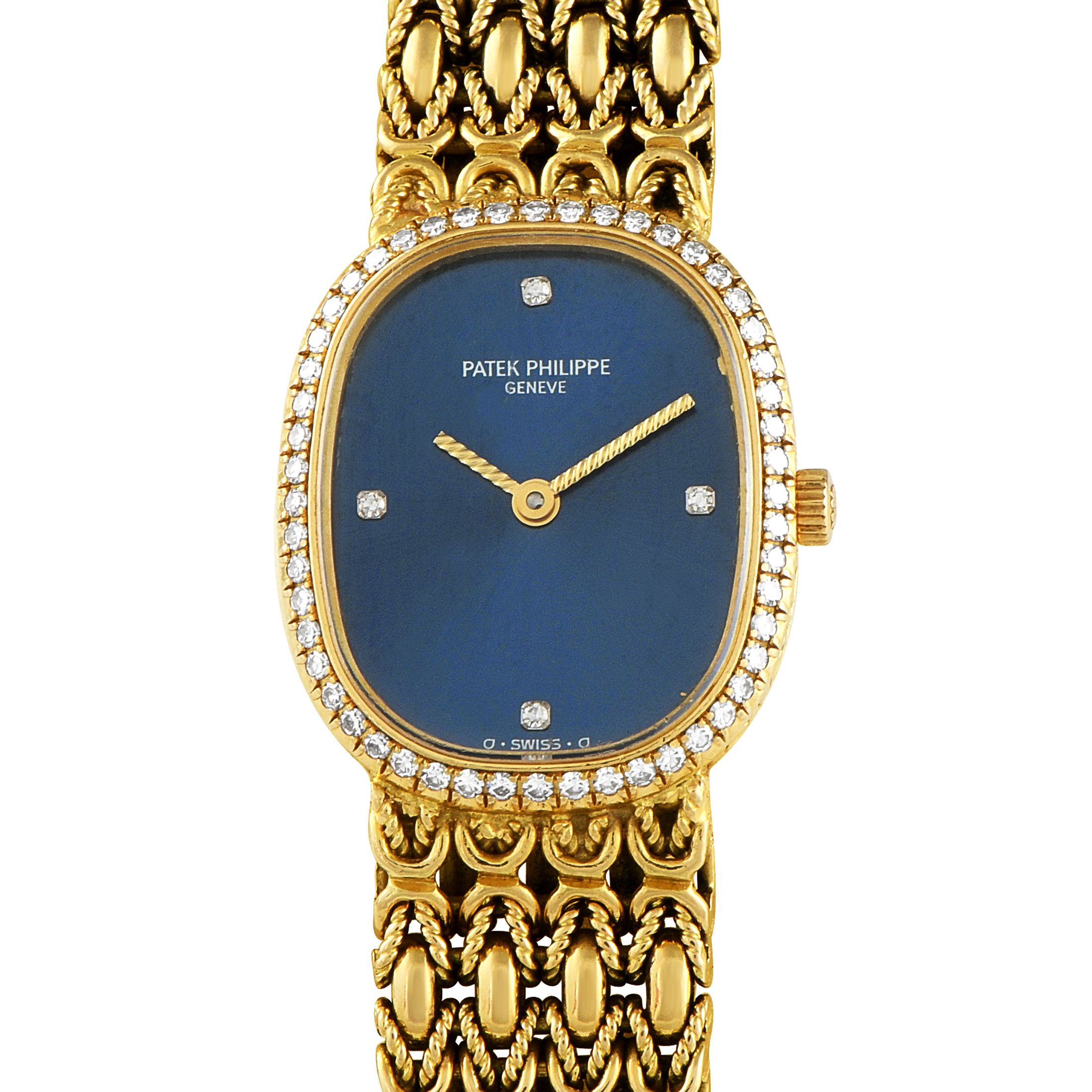 Patek Philippe Golden Ellipse Diamond Yellow Gold Watch 4698/001