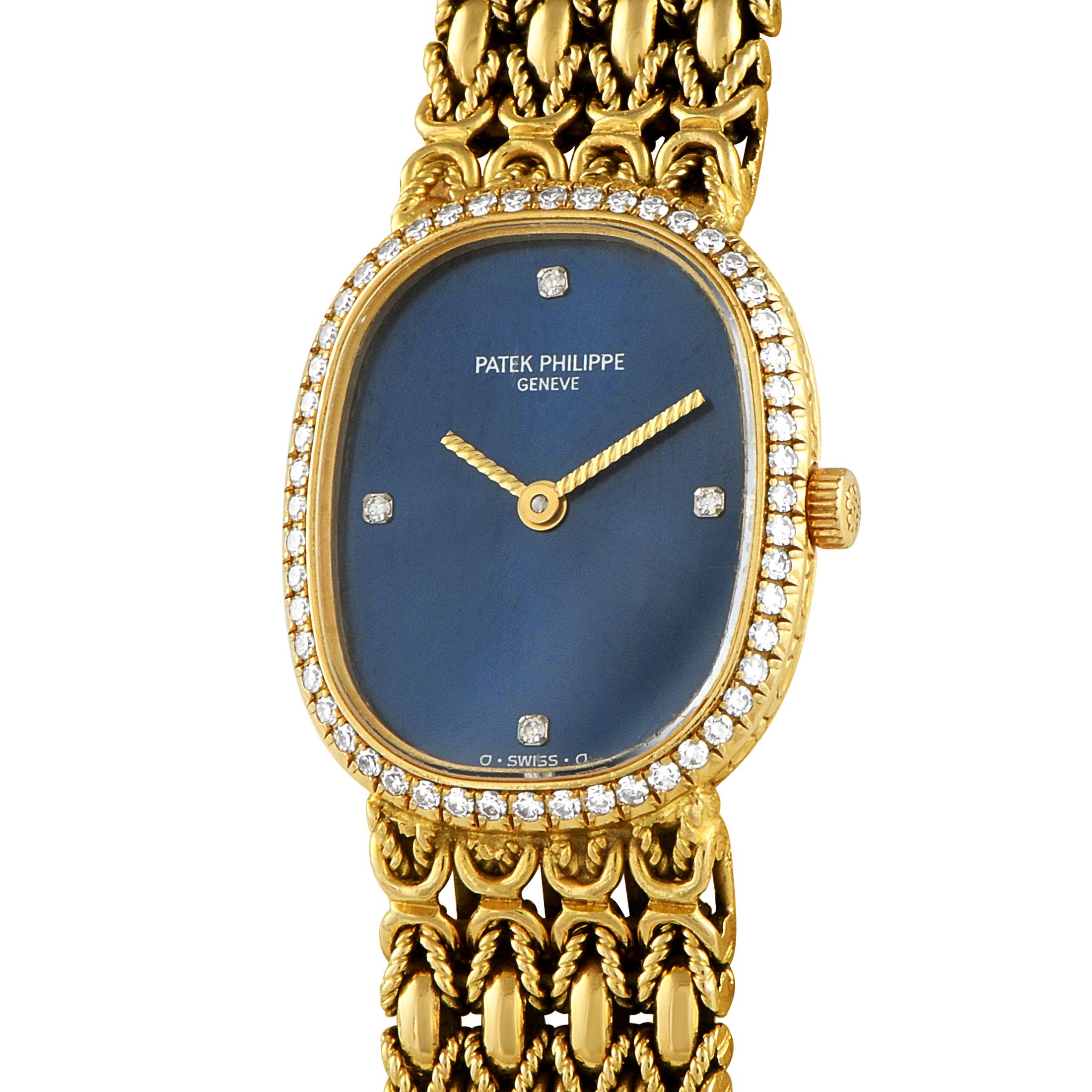 Patek Philippe Golden Ellipse Diamond Yellow Gold Watch 4698/001