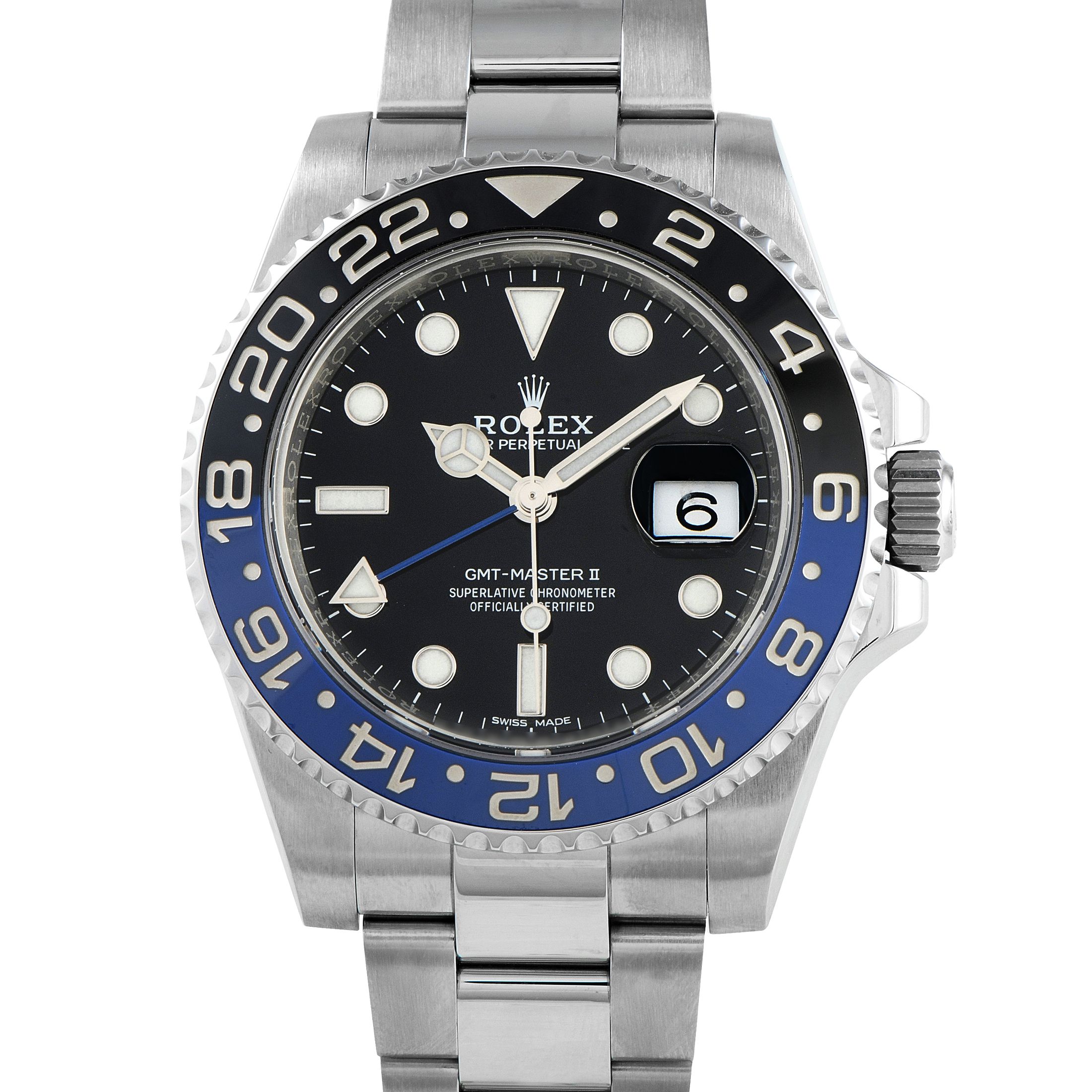 Rolex GMT-Master II Batman Oyster Watch 116710BLNR