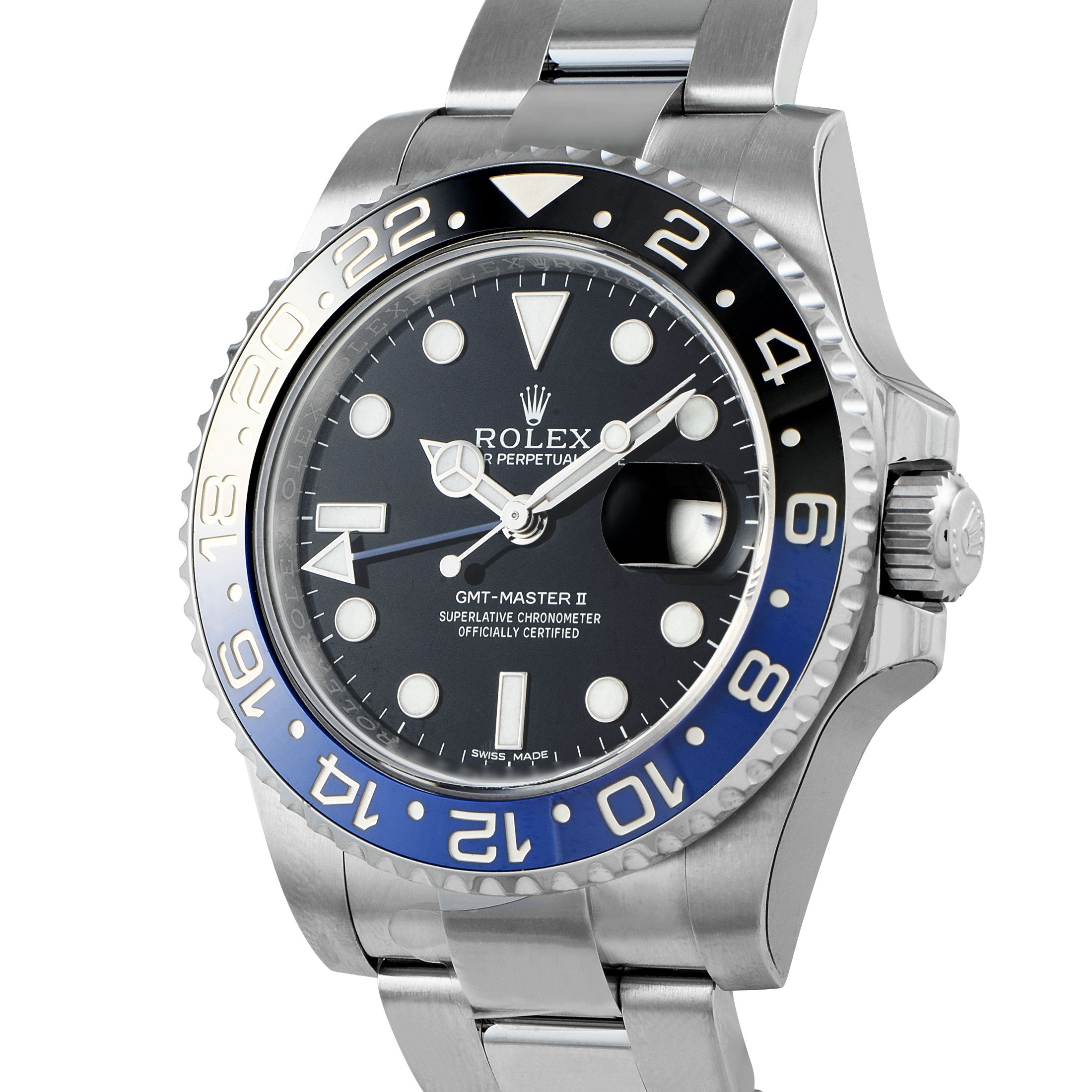 Rolex GMT-Master II Batman Steel Oyster Watch 116710BLNR