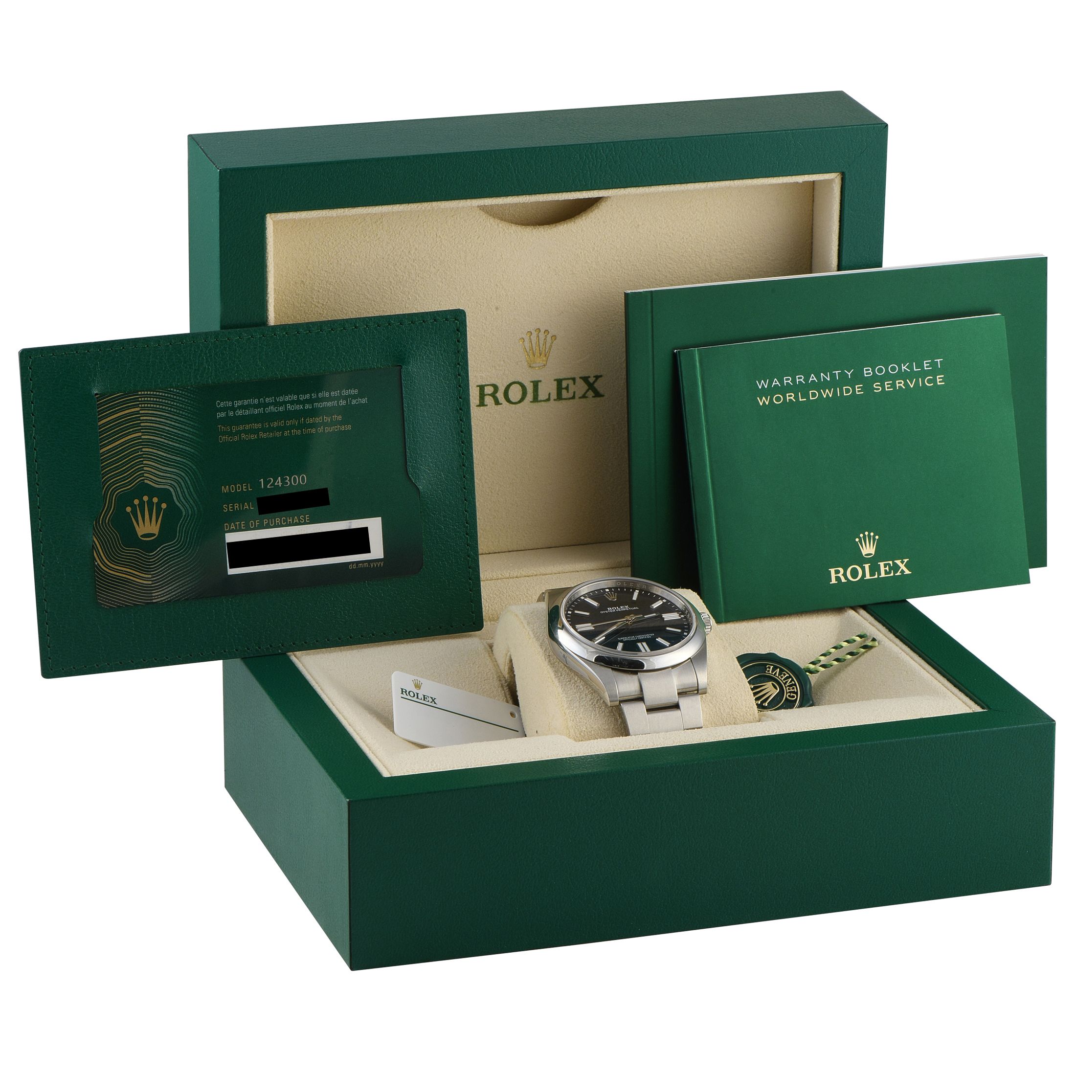 Rolex Oyster Perpetual 41 Blue Dial Steel Watch 124300