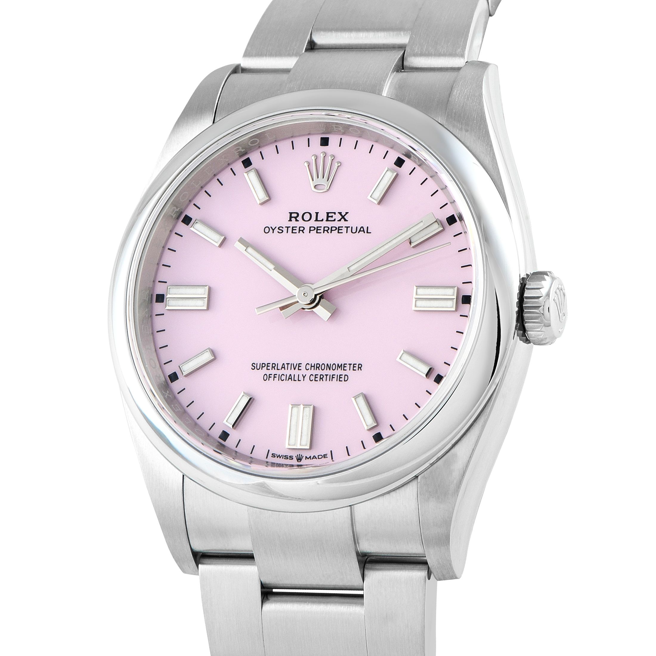 Rolex Oyster Perpetual 36 Candy Pink Steel Watch 126000