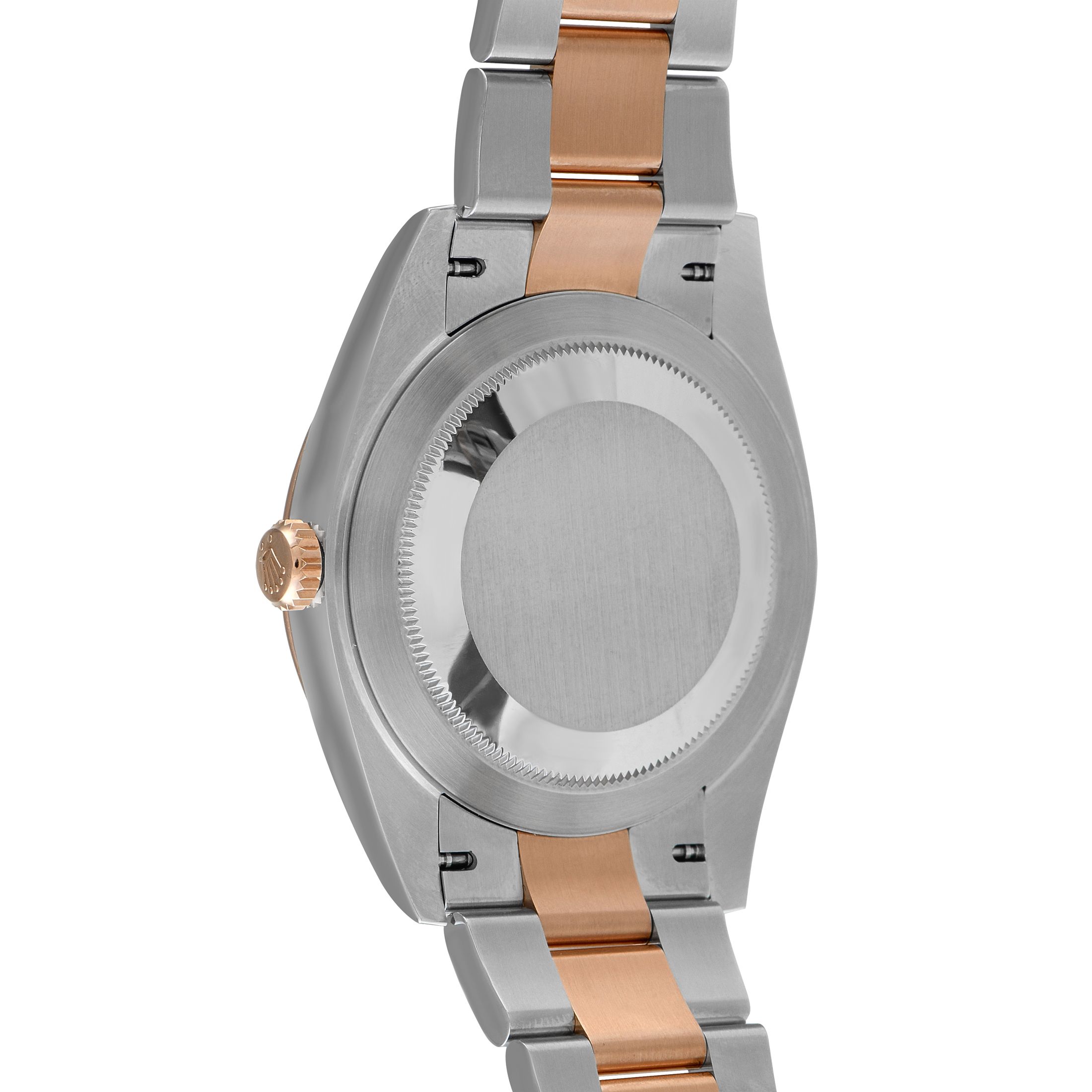Rolex Datejust 41 Fluted Silver Dial Steel and Everose Gold Oyster Watch 126301