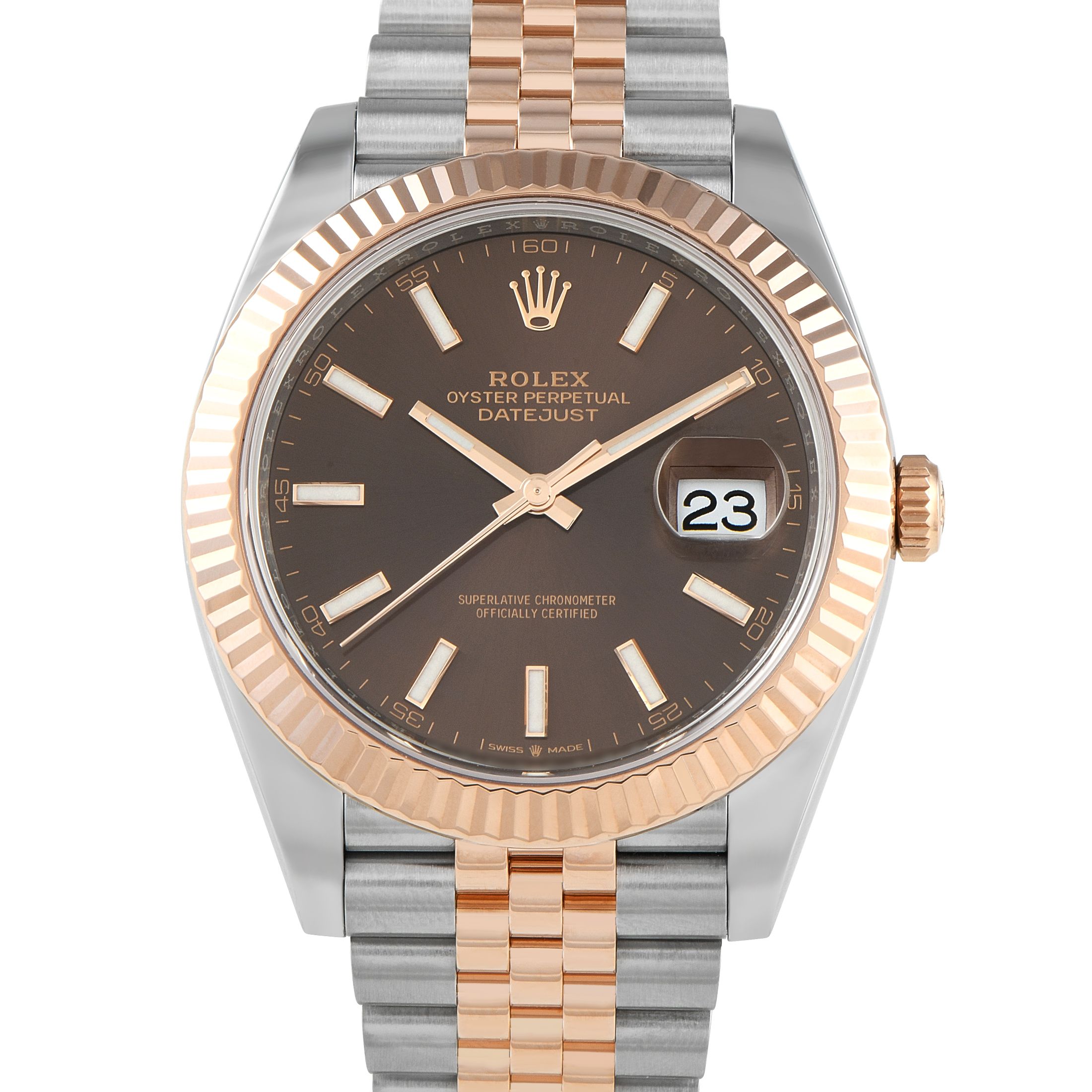 Rolex Datejust 41 Chocolate Dial Two-Tone Jubilee Watch 126331