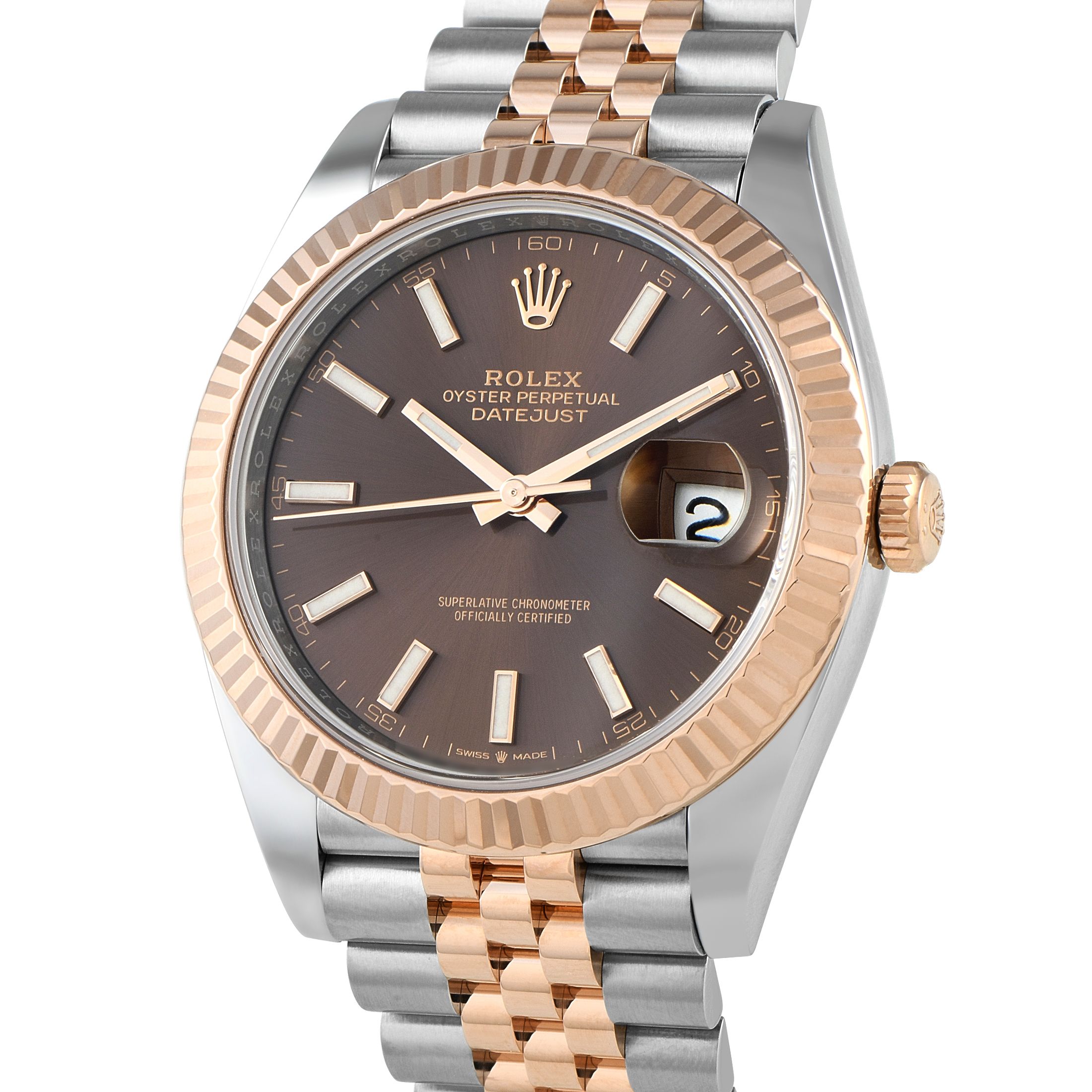 Rolex Datejust 41 Chocolate Dial Two-Tone Jubilee Watch 126331
