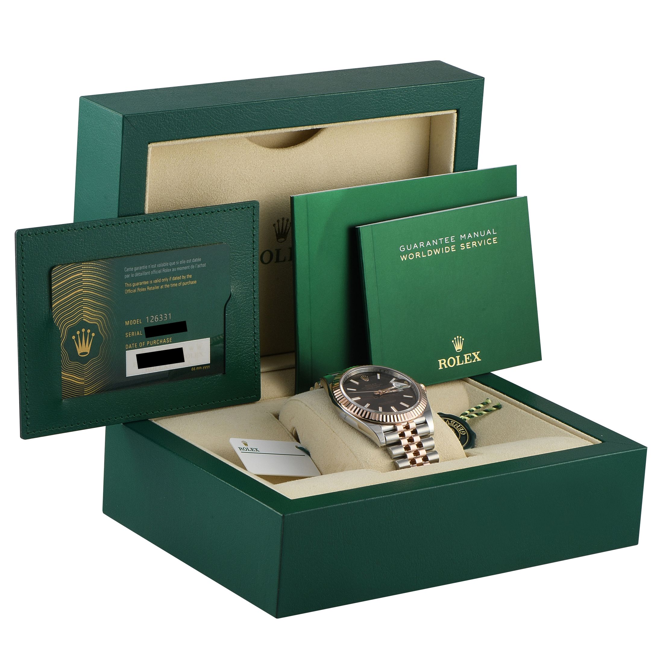 Rolex Datejust 41 Chocolate Dial Two-Tone Jubilee Watch 126331