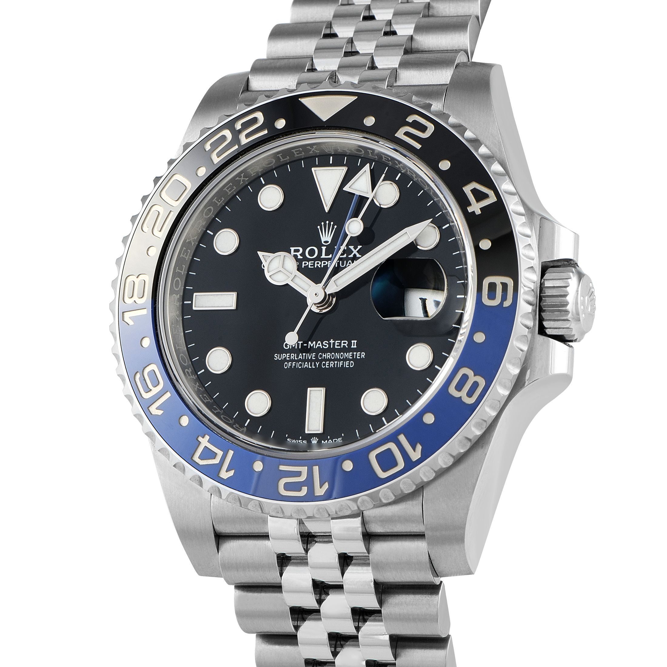 Rolex GMT-Master II Batgirl Steel Jubilee Watch 126710BLNR