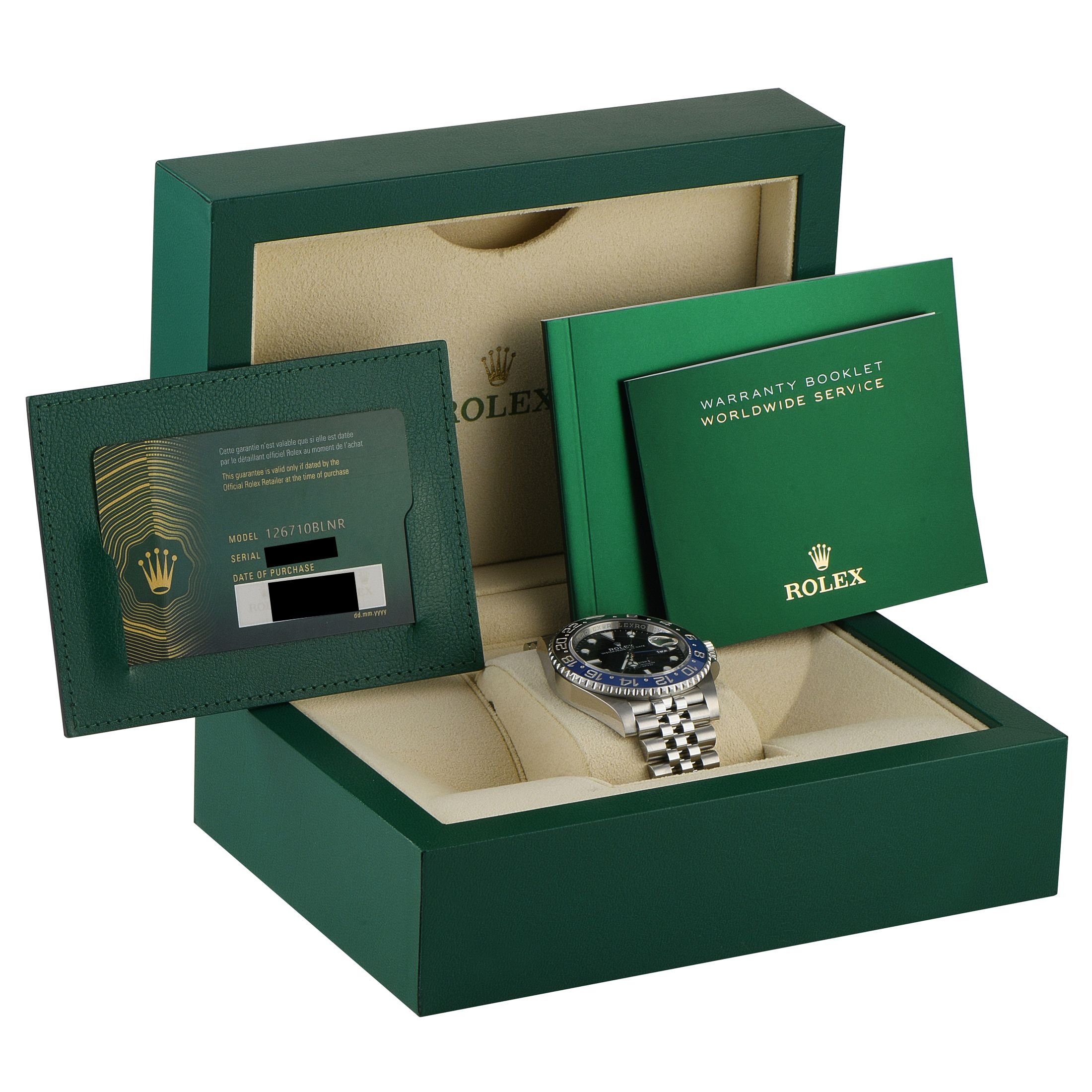 Rolex GMT-Master II Batgirl Steel Jubilee 126710BLNR