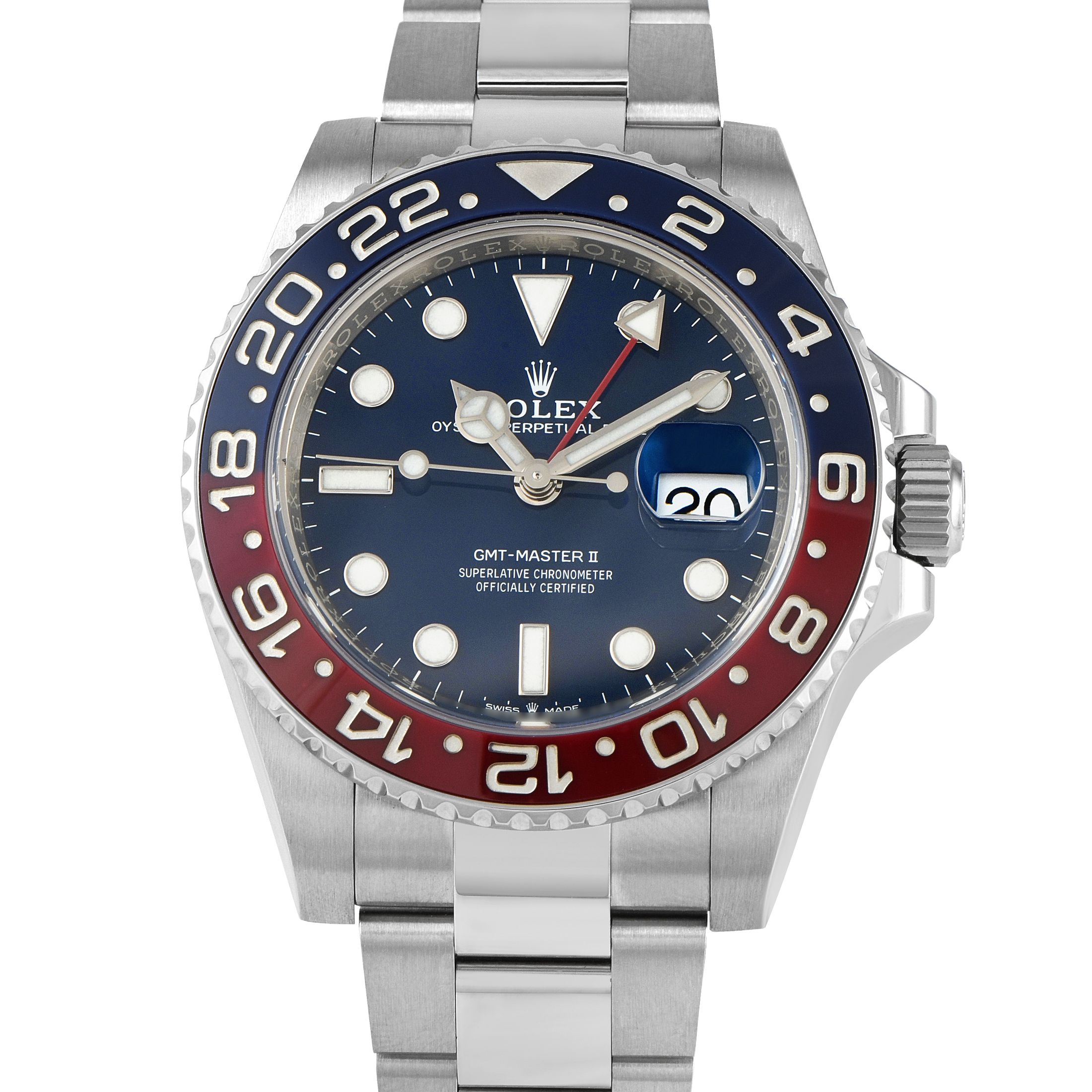 Rolex GMT-Master II Midnight Blue Dial White Gold Watch 126719BLRO