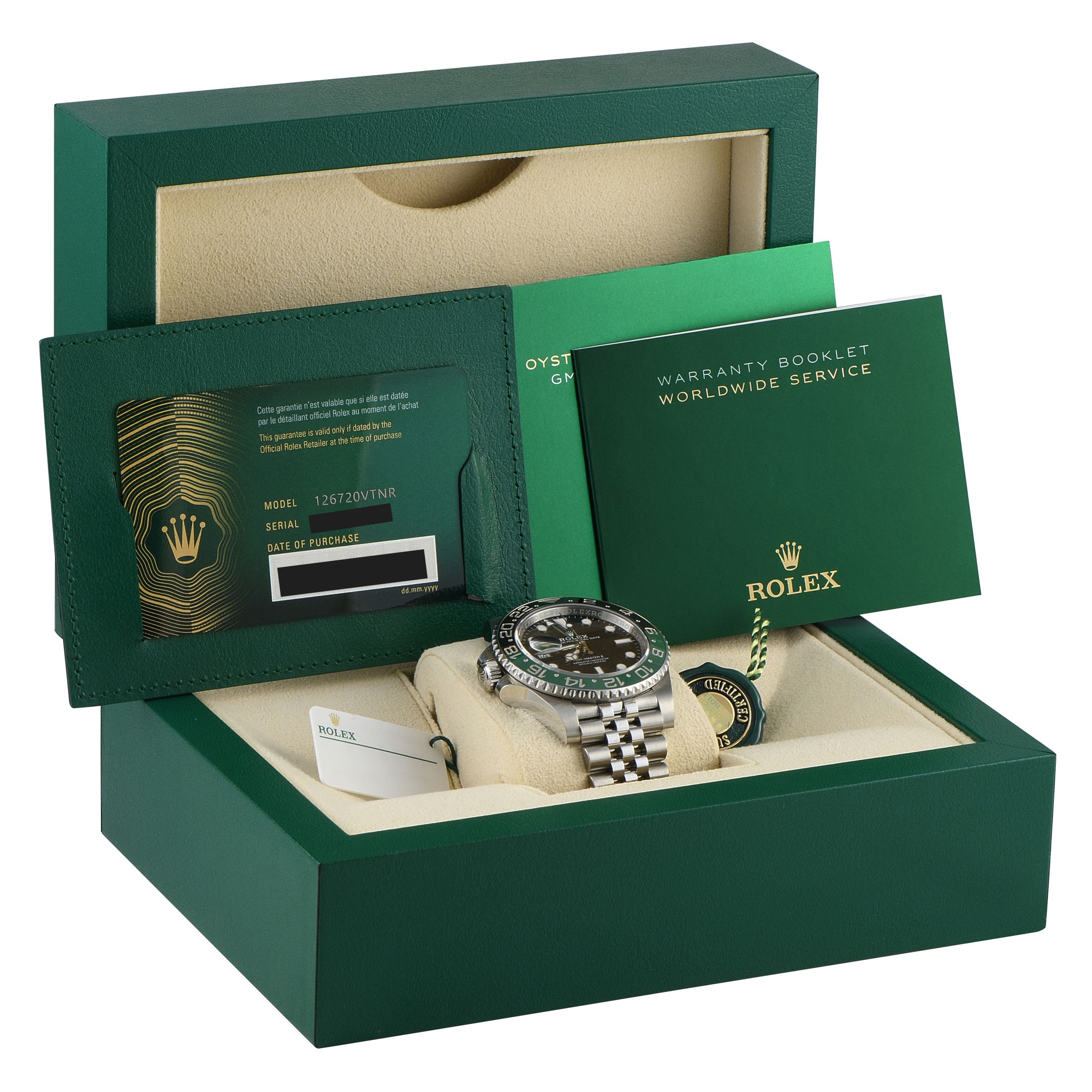 Rolex GMT-Master II Left-Hand Sprite Jubilee Watch 126720VTNR-0002