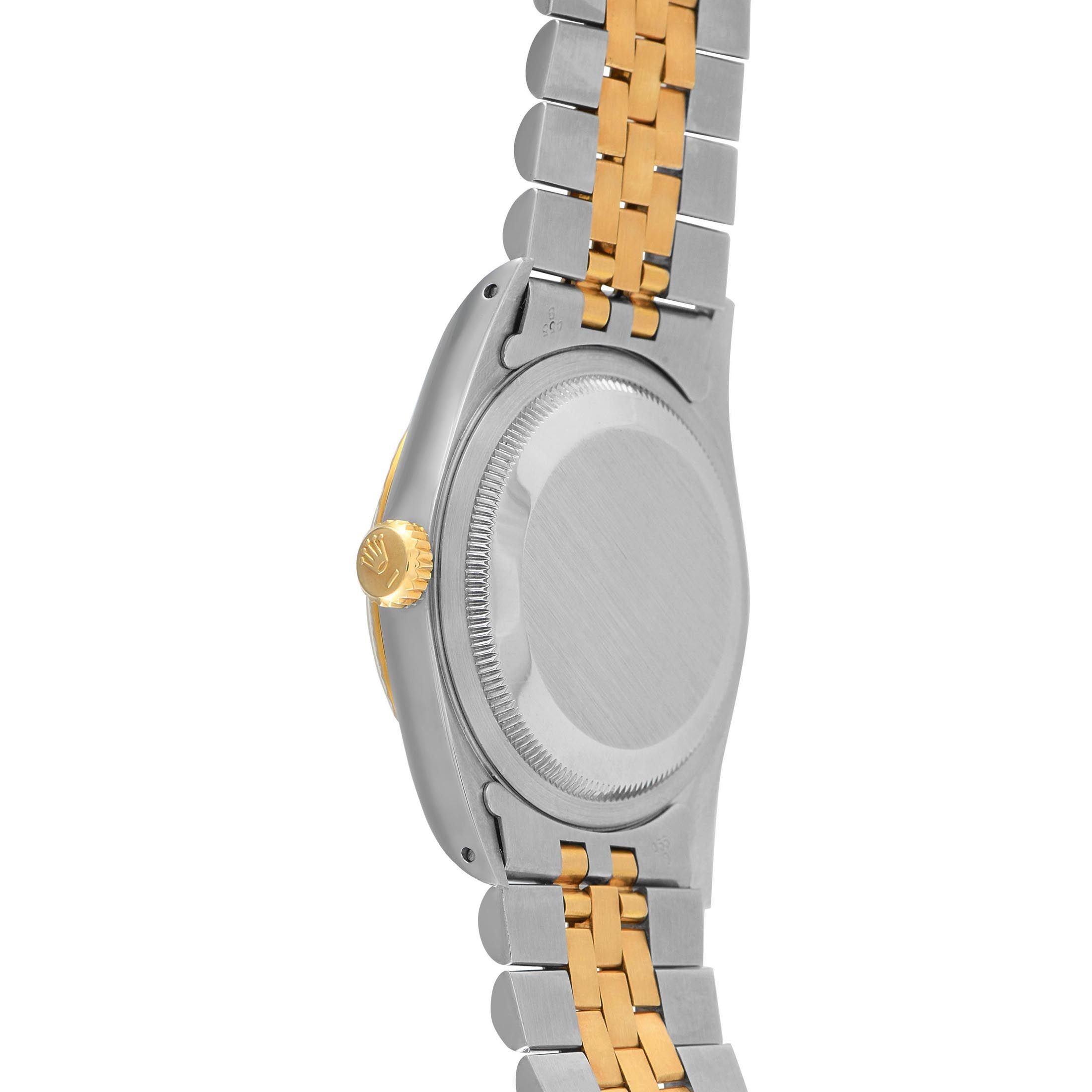Rolex Datejust 36 Linen Dial Two-Tone Jubilee Watch 16233