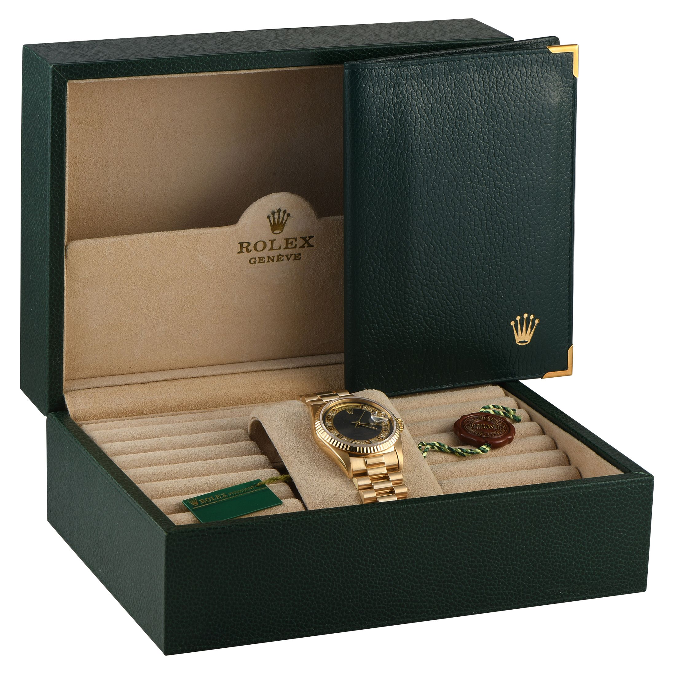 Rolex Day-Date Myriad Diamond Dial Yellow Gold President Watch 18238 18238 Myriad Diamond Dial