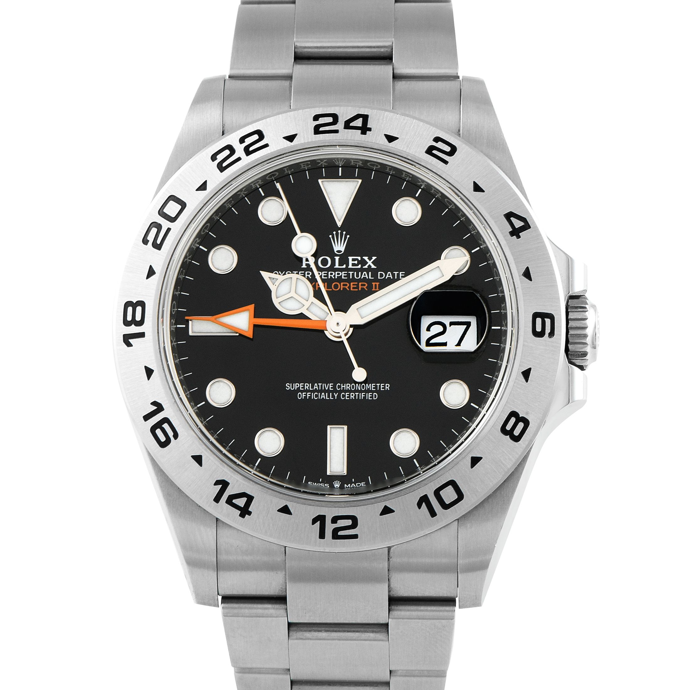 Rolex Explorer II Black Dial Steel Oyster Watch 226570