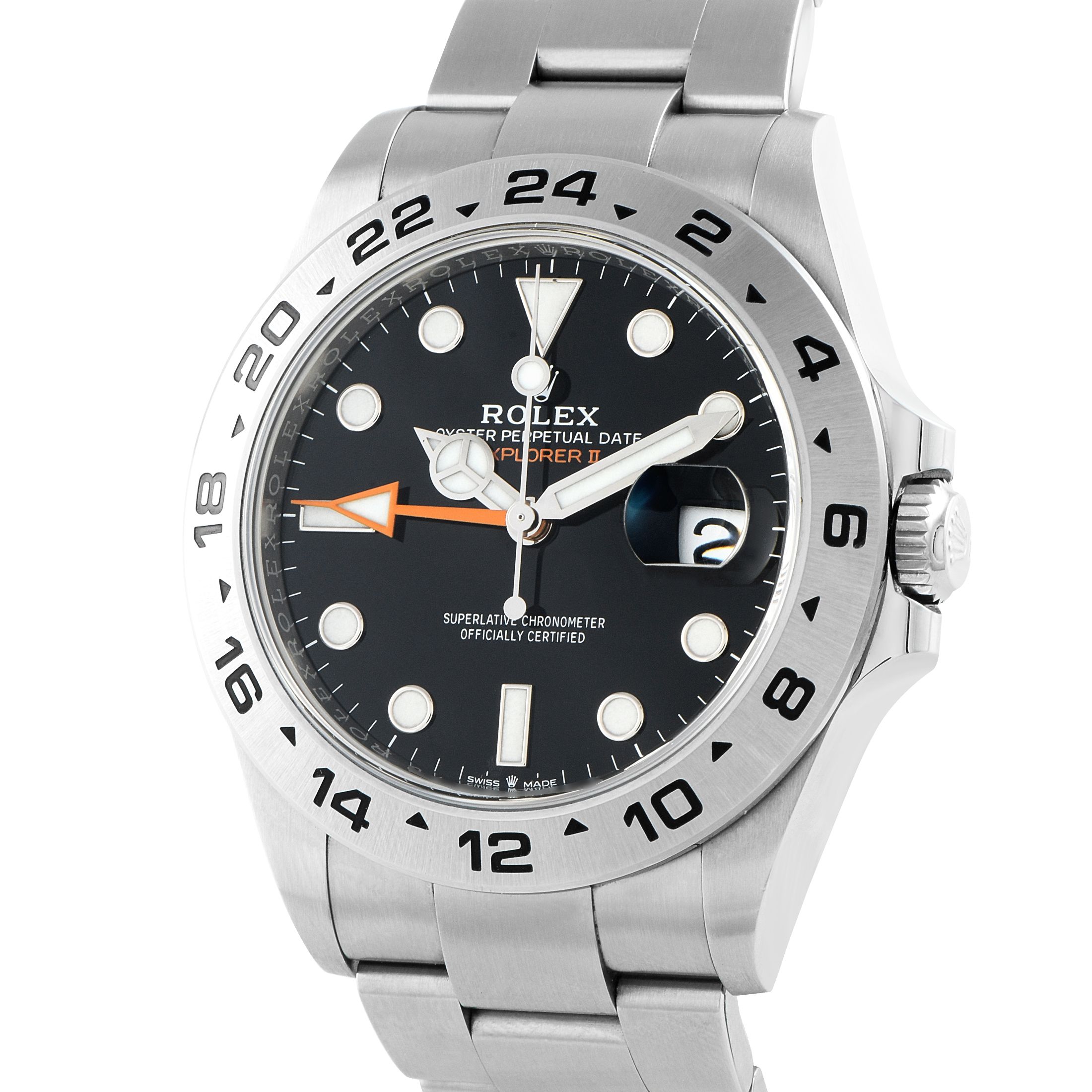 Rolex Explorer II Black Dial Steel Oyster Watch 226570