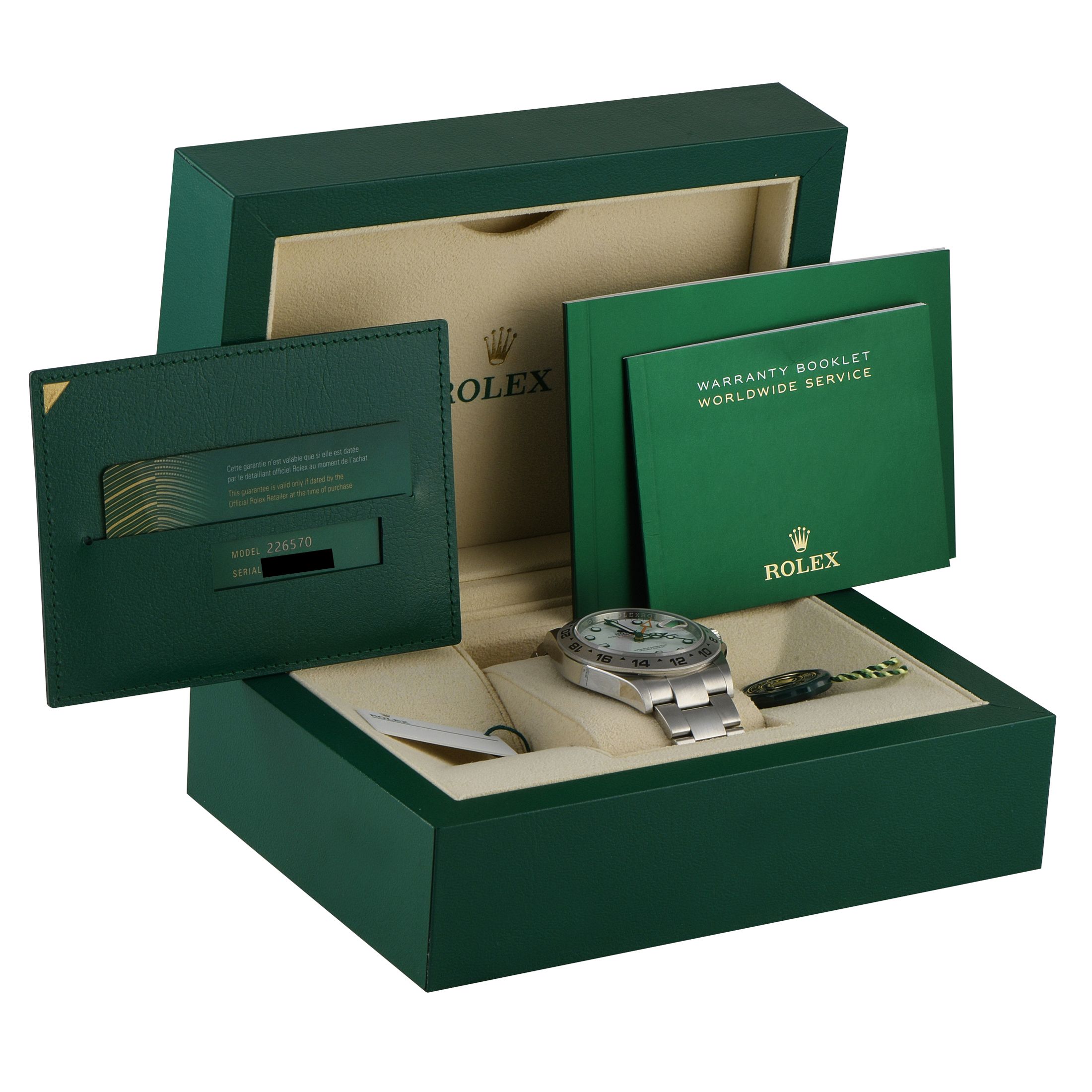 Rolex Explorer II White Dial Steel Oyster Watch 226570