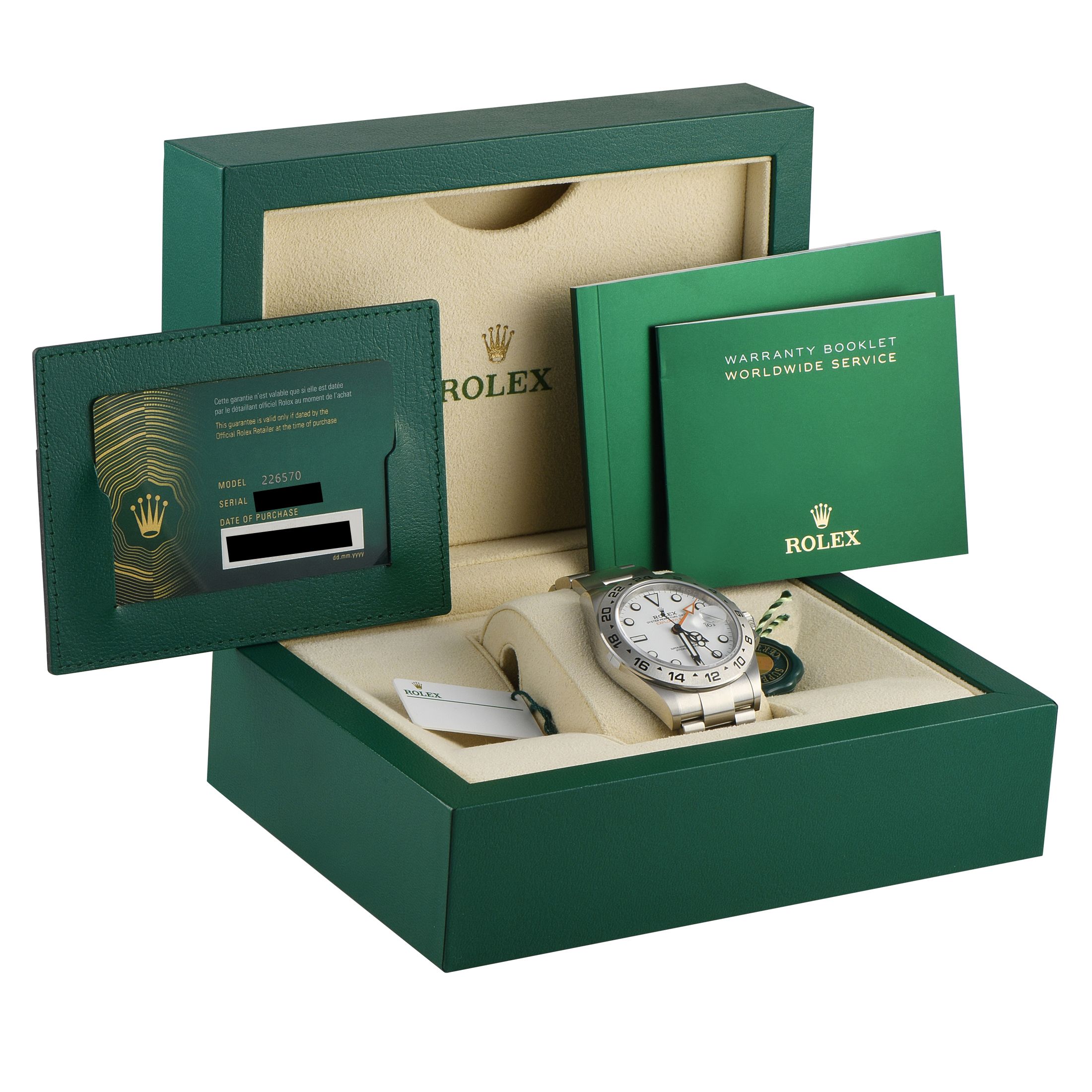 Rolex Explorer II White Dial Steel Oyster Watch 226570