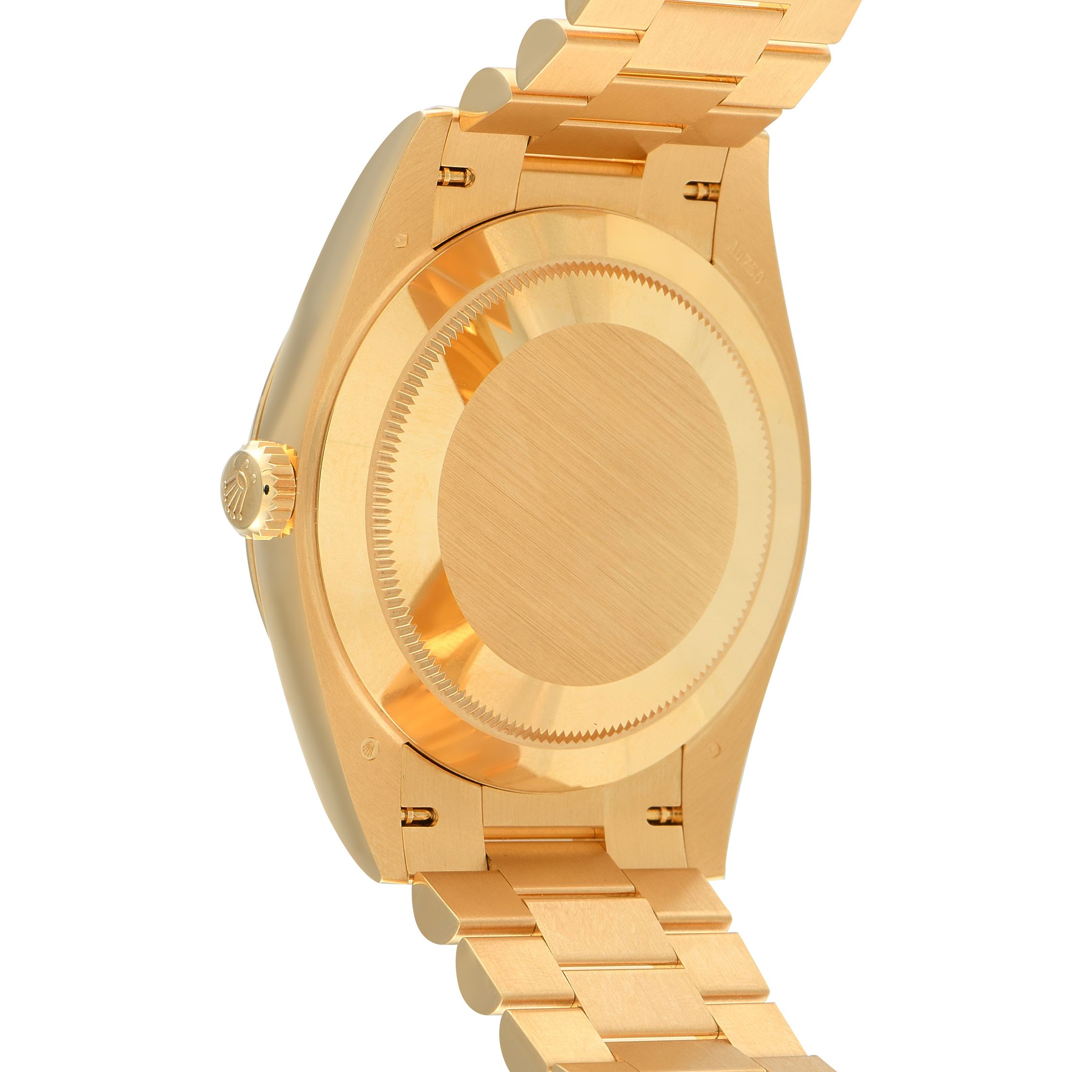 Rolex Day-Date 40 Green Roman Dial Yellow Gold President Watch 228238