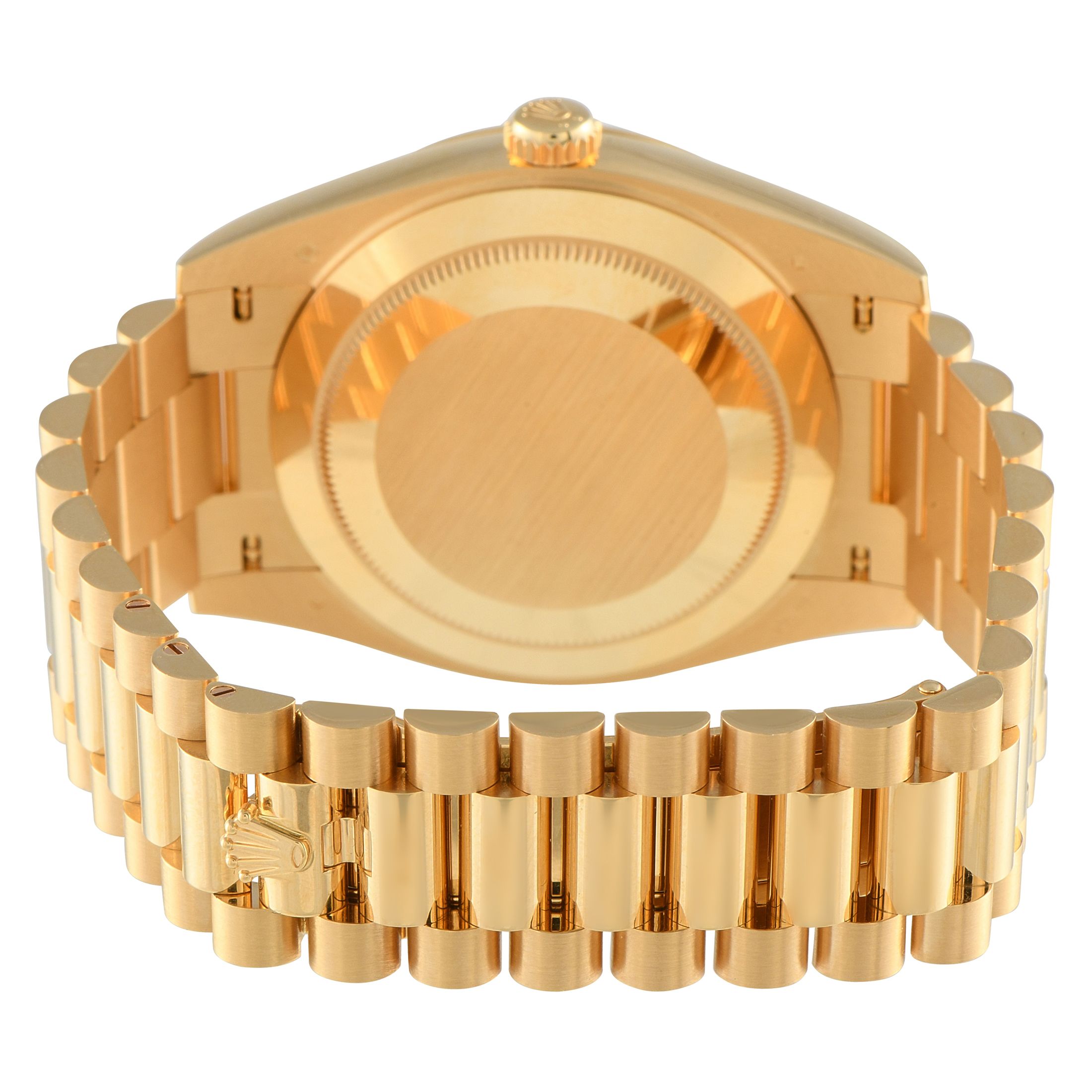 Rolex Day-Date 40 Green Roman Dial Yellow Gold President Watch 228238