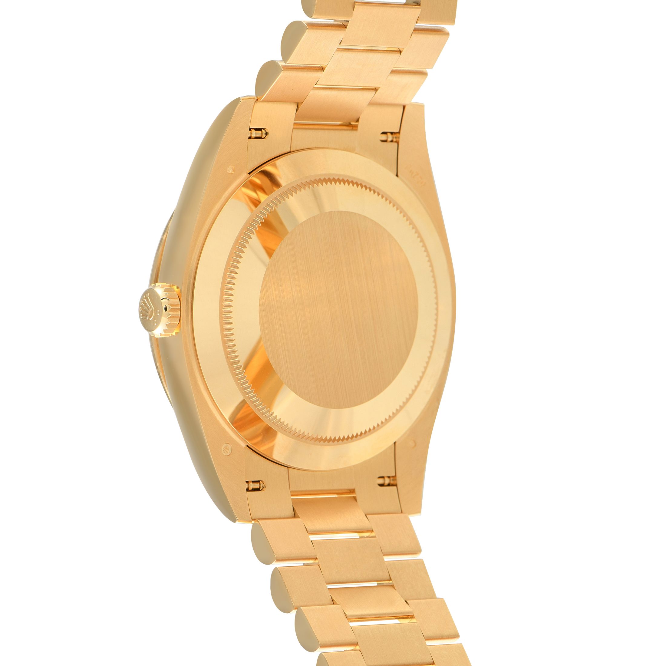 Rolex Day-Date 40 White Mother-of-Pearl Diamond Dial Yellow Gold President Watch 228348RBR