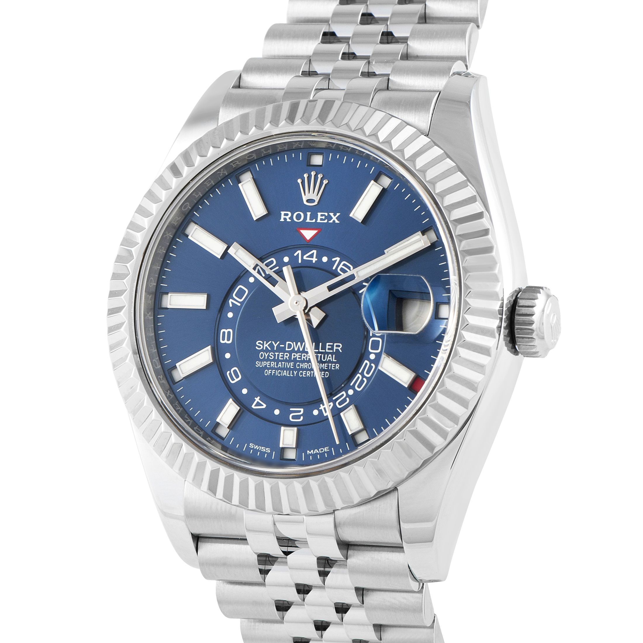 Rolex Sky-Dweller Blue Dial Steel Jubilee Watch 326934