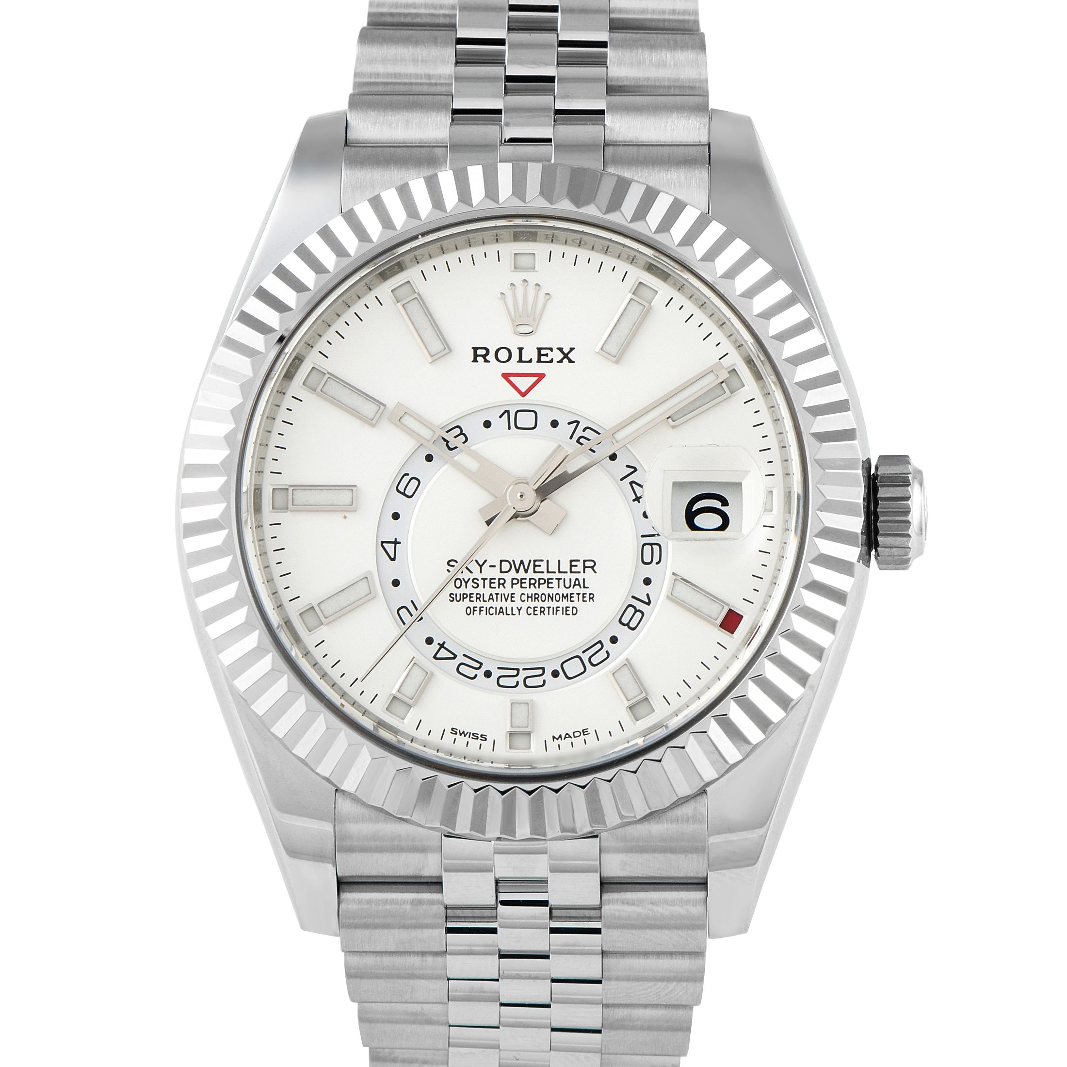 Rolex Sky-Dweller White Dial Steel Jubilee Watch 326934