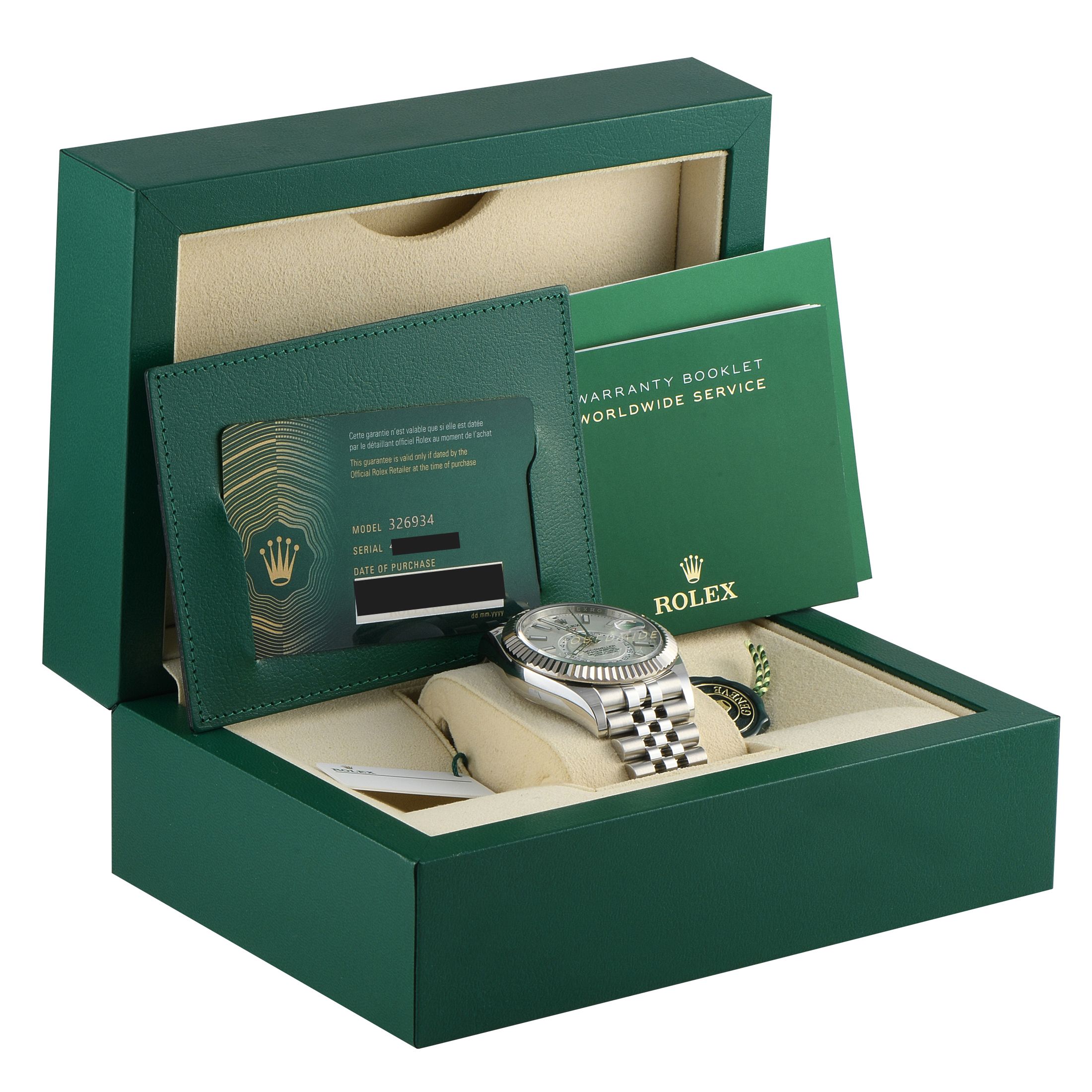 Rolex Sky-Dweller White Dial Steel Jubilee Watch 326934