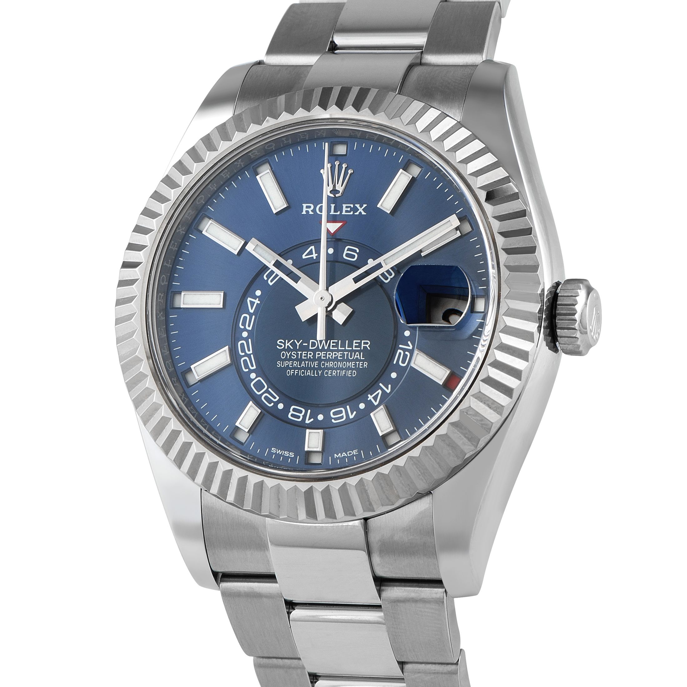 Rolex Sky-Dweller Blue Dial Steel Oyster Watch 326934