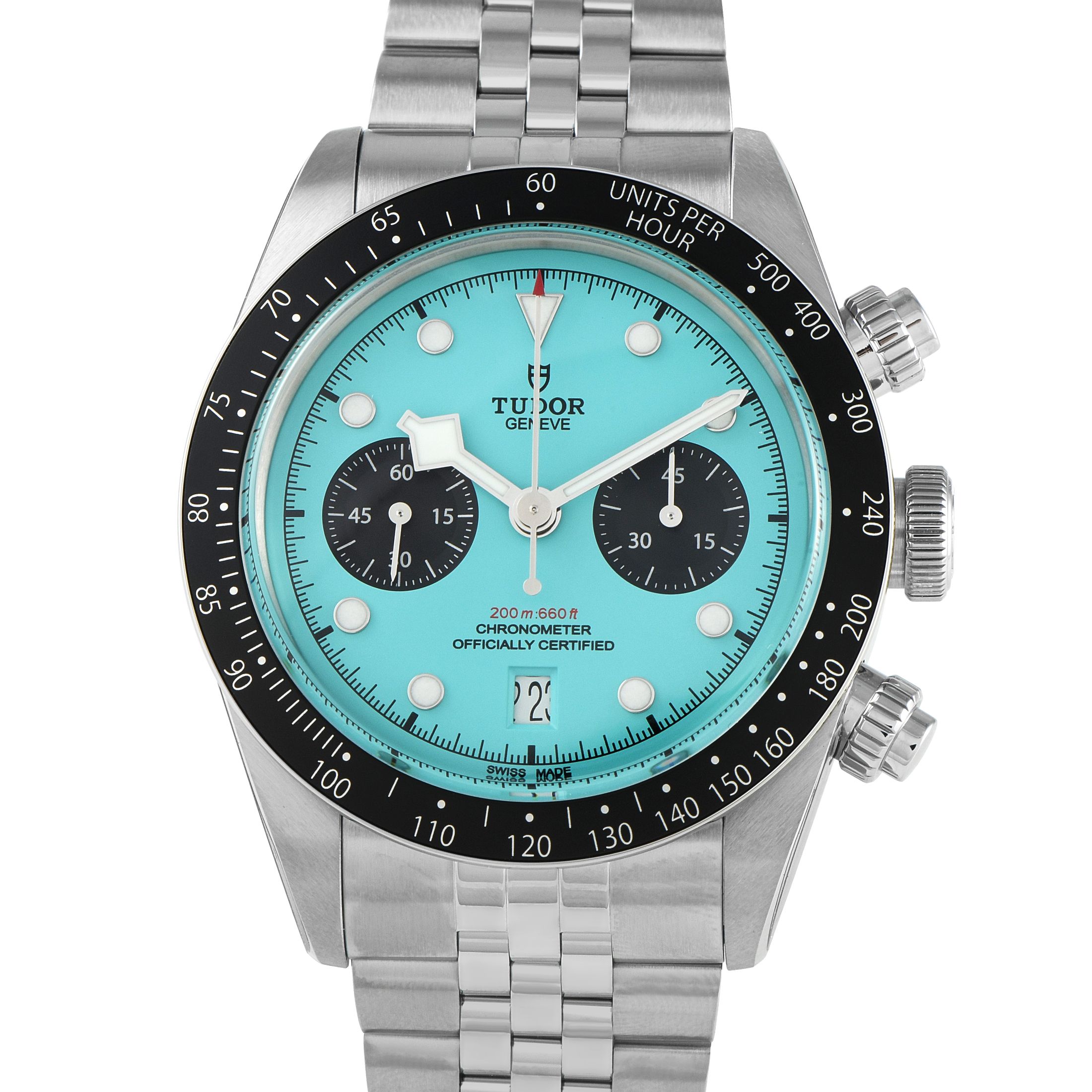 Tudor Black Bay Chrono Turquoise Dial Watch 79360N-024