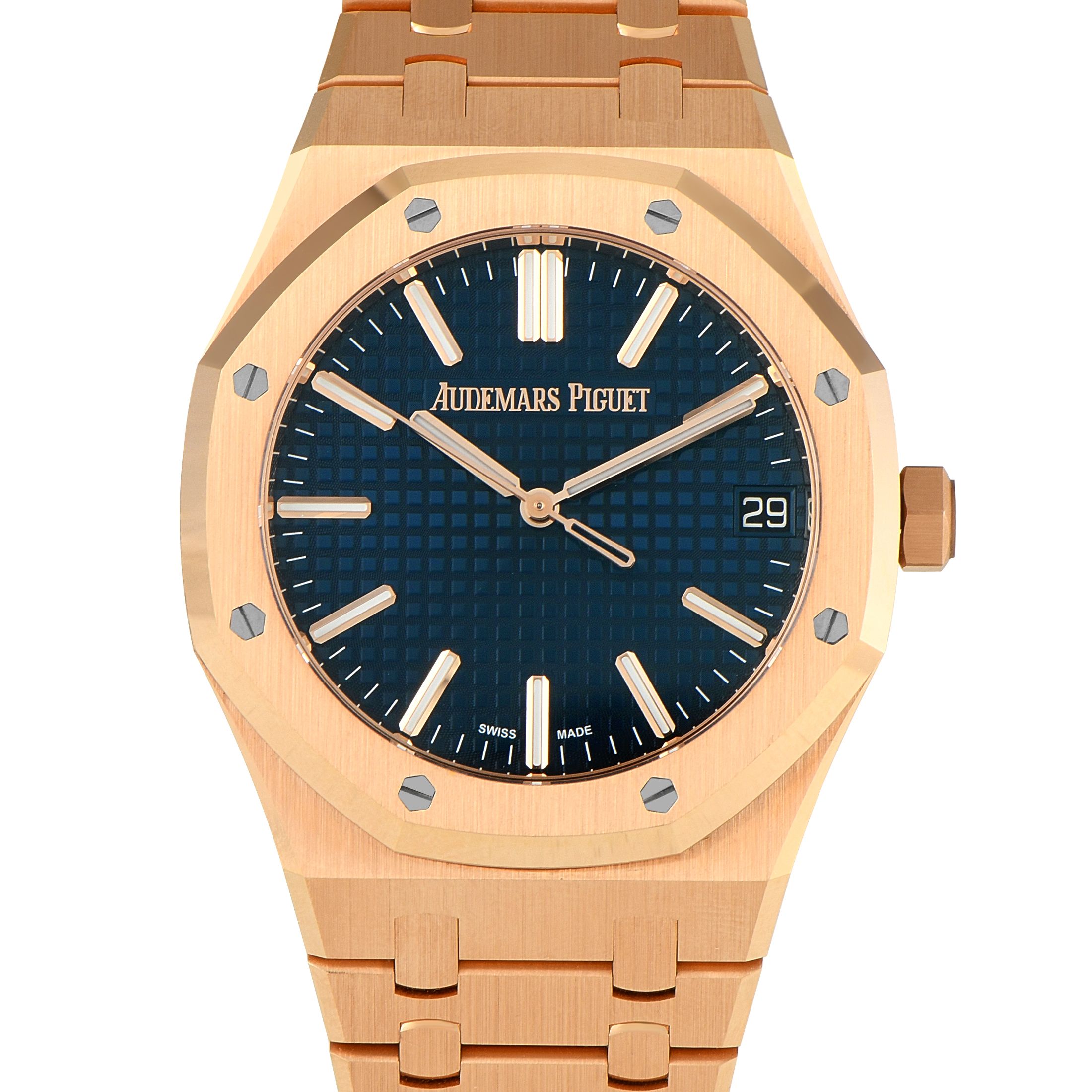 Audemars Piguet Royal Oak Bleu Nuit Dial Rose Gold Watch 15510OR.OO.1320OR.03