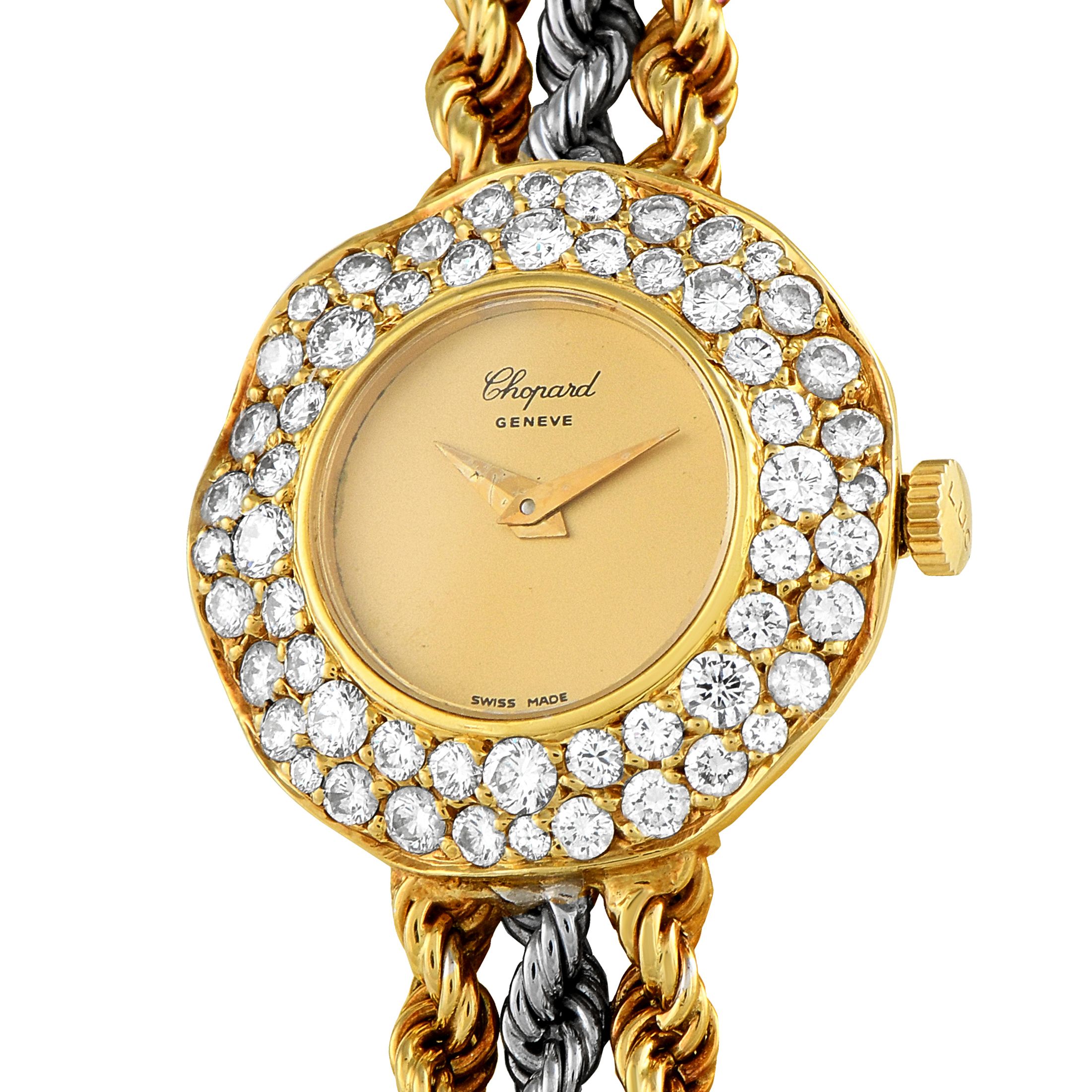 Chopard 1.50ct Diamond Yellow Gold Ladies Watch