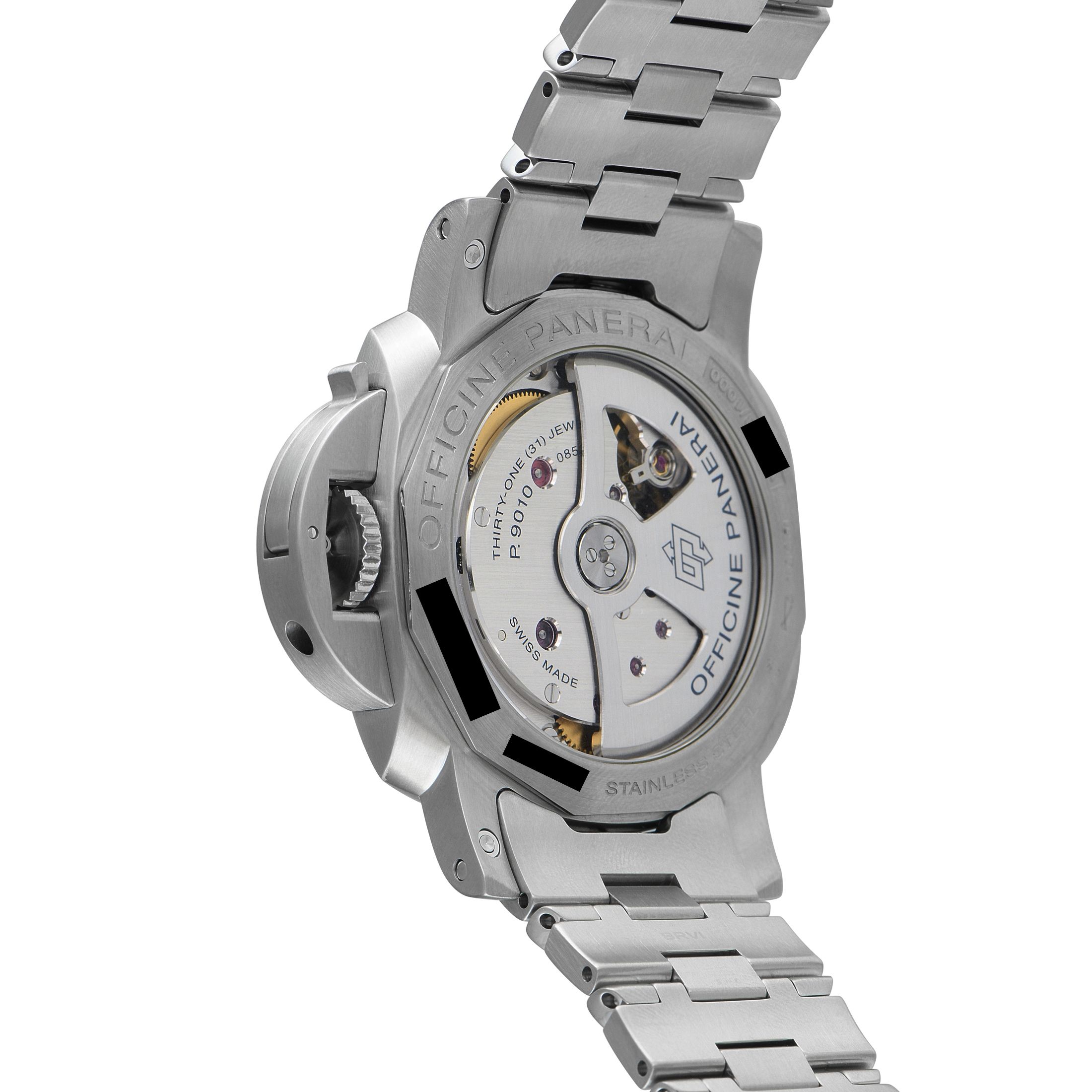 Officine Panerai Luminor Marina Blue Dial Steel Watch PAM01028