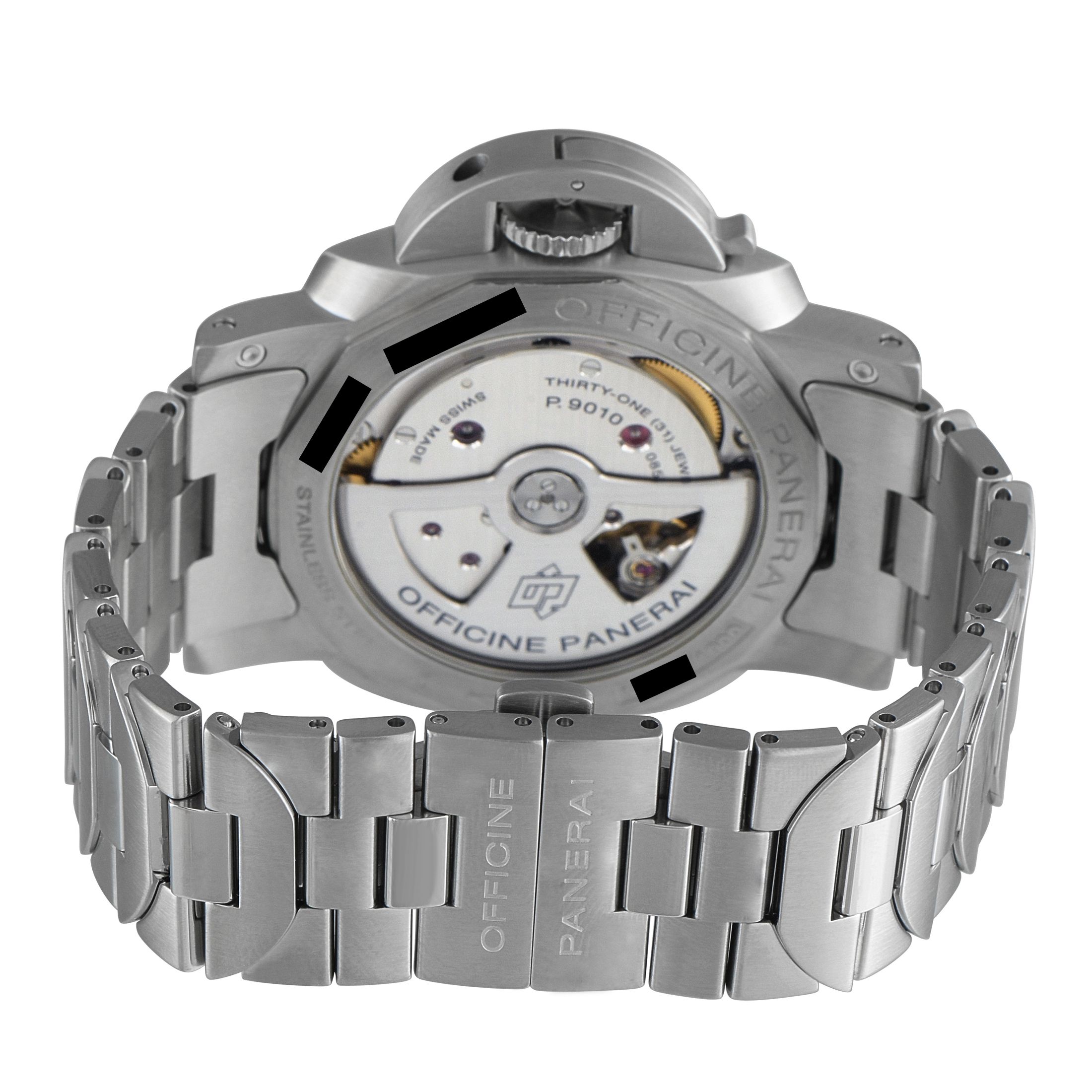 Officine Panerai Luminor Marina Blue Dial Steel Watch PAM01028