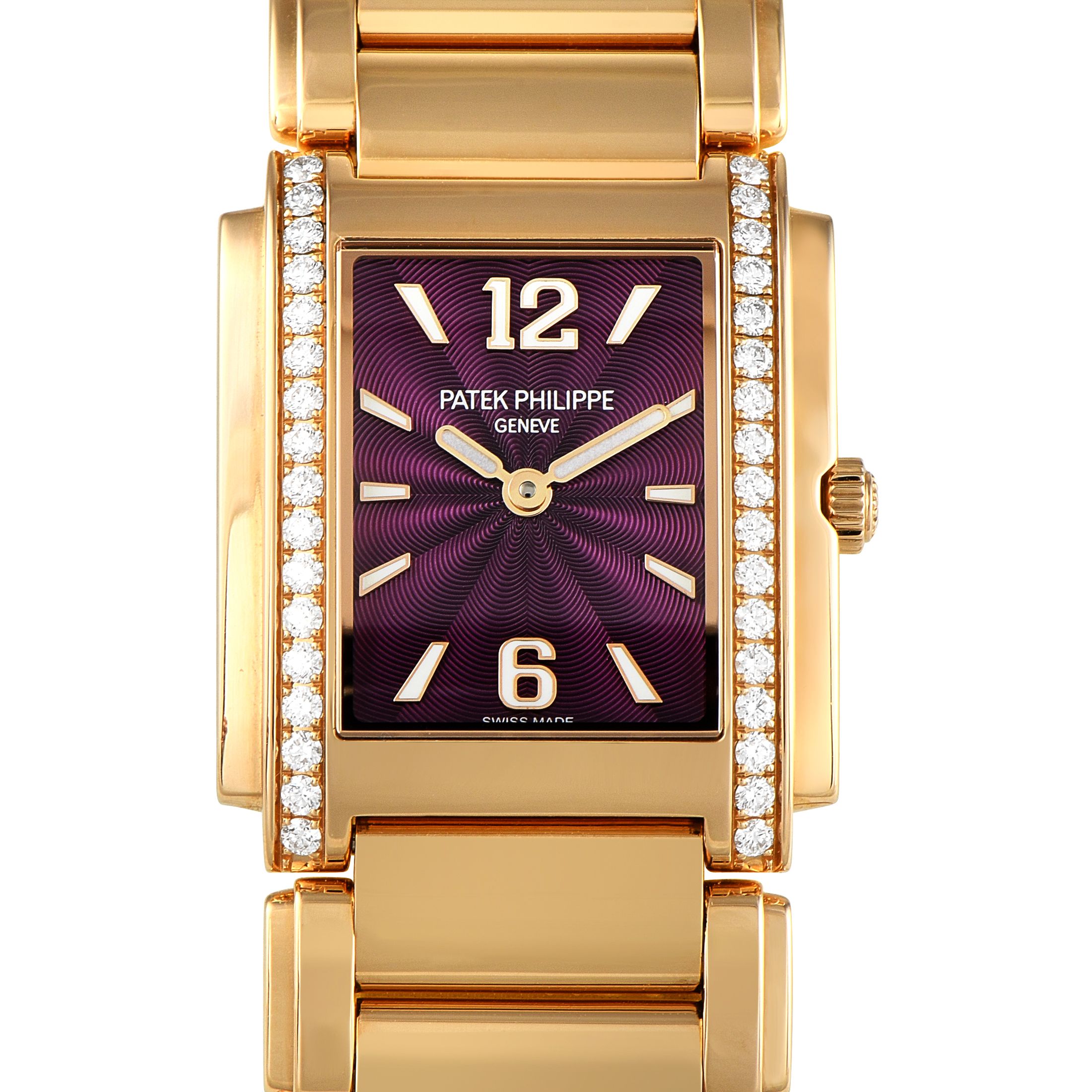 Patek Philippe Twenty~4 Diamond and Rose Gold Quartz Watch 4910-1201R-010