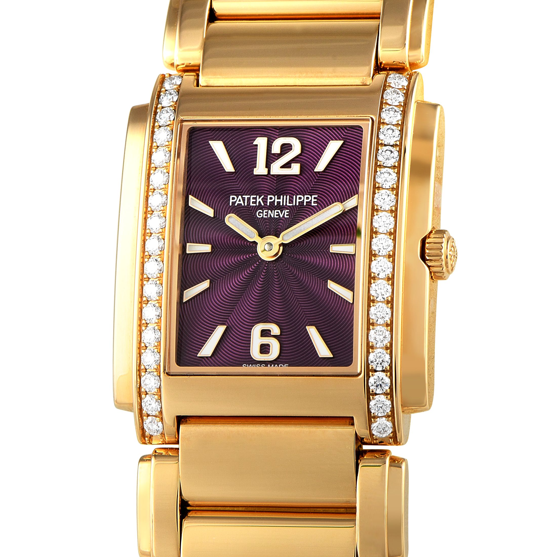 Patek Philippe Twenty~4 Diamond and Rose Gold Quartz Watch 4910-1201R-010