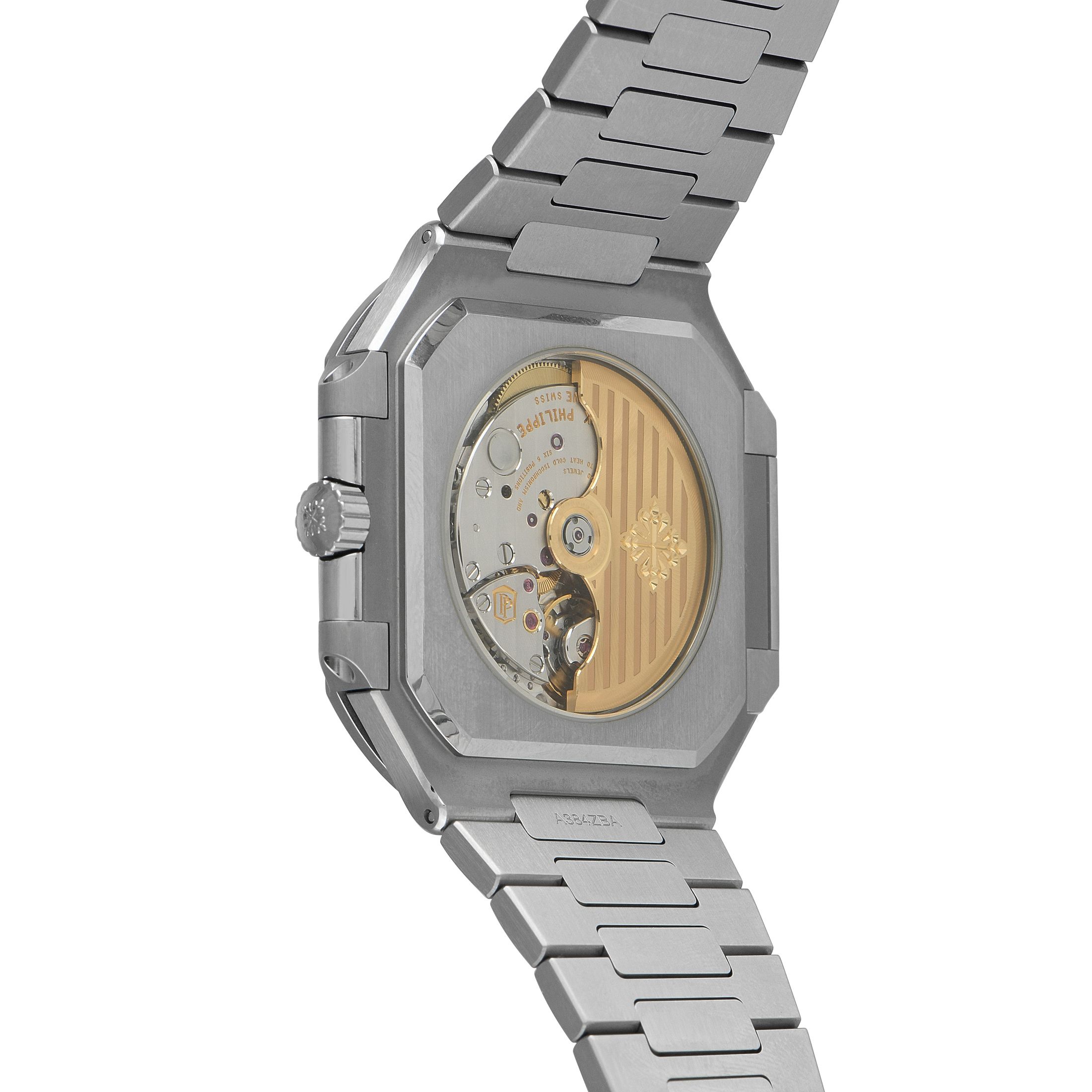 Patek Philippe Cubitus Olive Green Dial Steel Watch 5821/1A-001