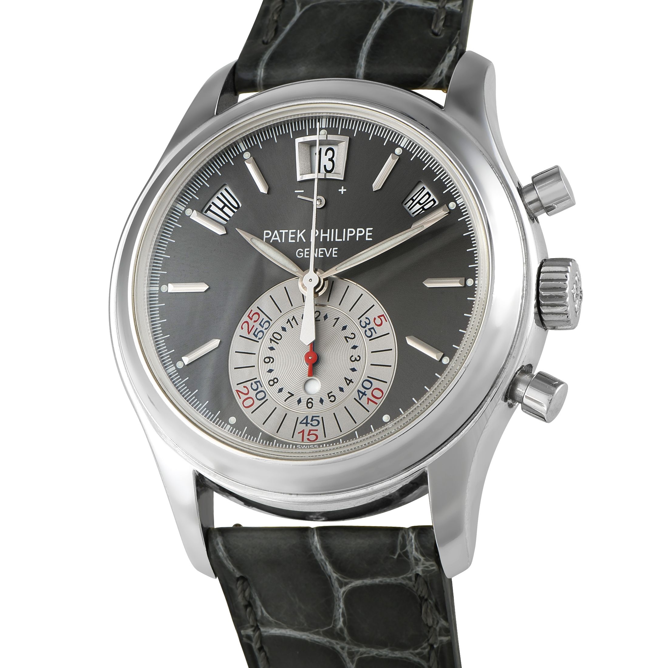Patek Philippe Annual Calendar Chronograph Platinum Watch 5960P-001