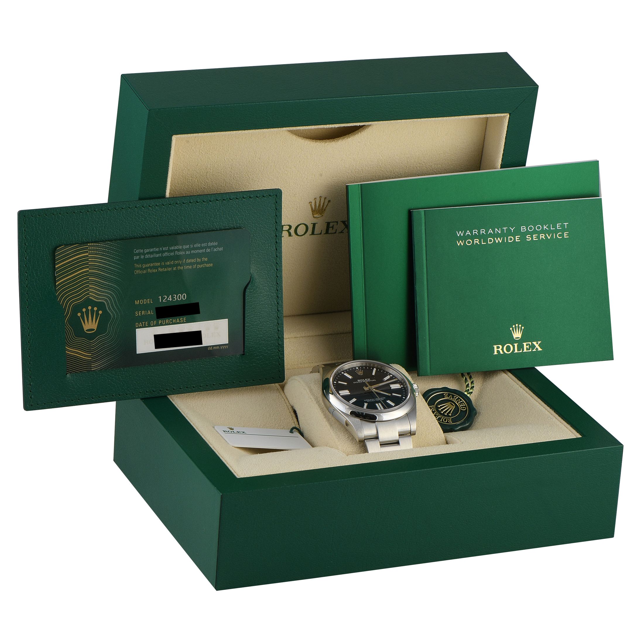 Rolex Oyster Perpetual 41 Blue Dial Steel Watch 124300