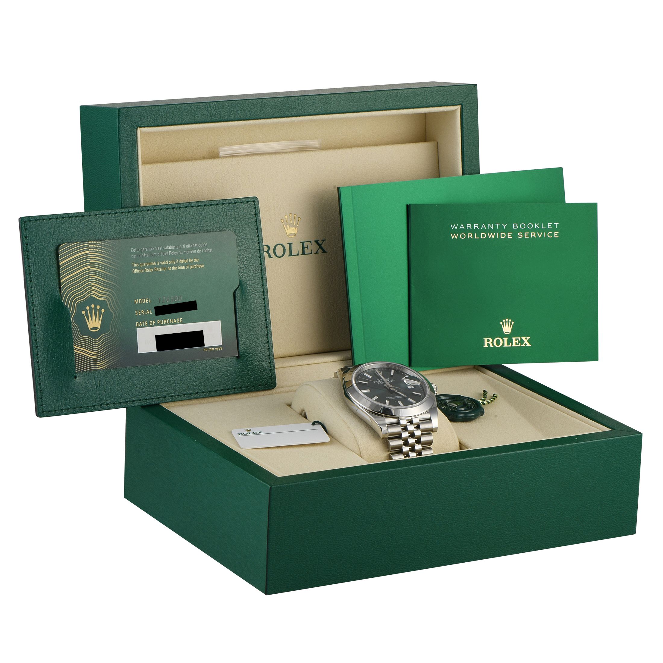 Rolex Datejust 41 Mint Green Dial Steel Jubilee Watch 126300