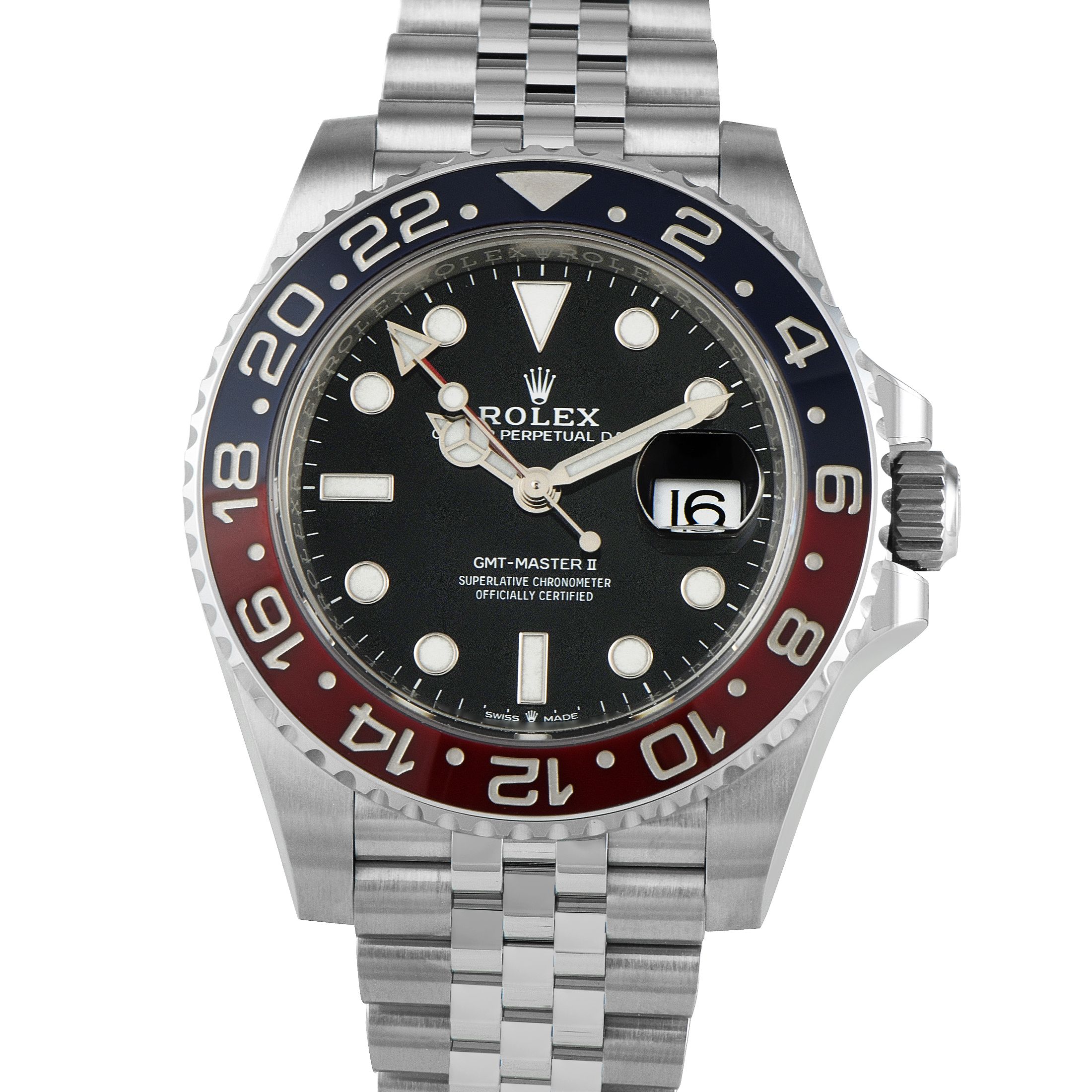 Rolex GMT-Master II Pepsi Steel Jubilee Watch 126710BLRO