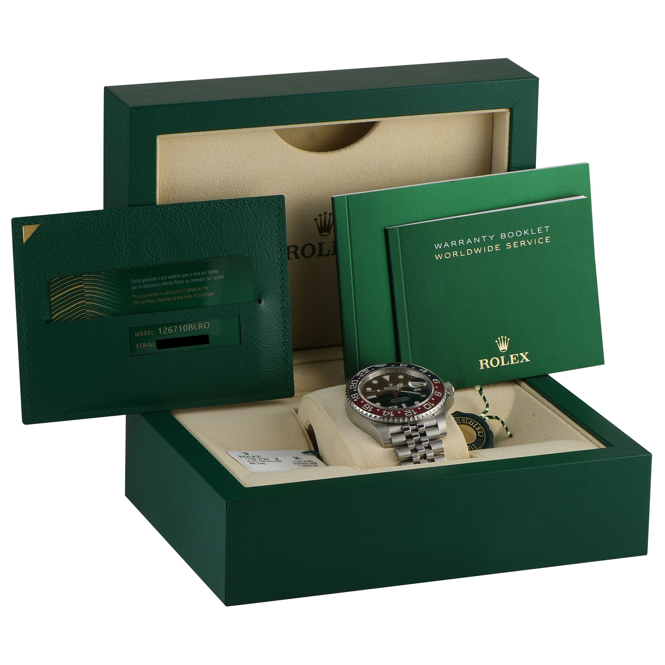 Rolex GMT-Master II Pepsi Steel Jubilee Watch 126710BLRO