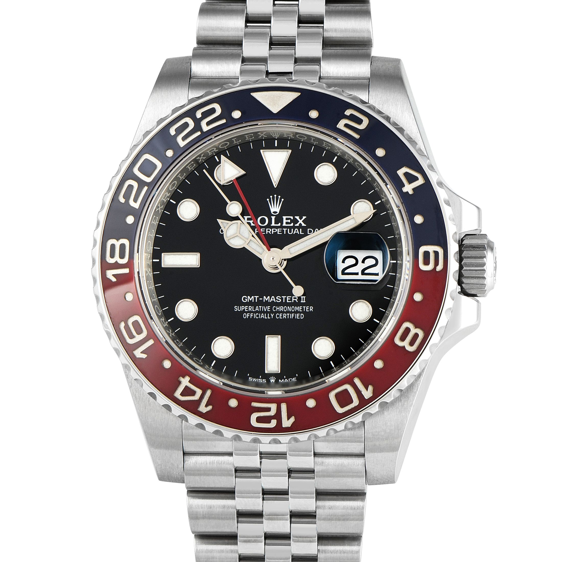 Rolex GMT-Master II Pepsi Steel Jubilee Watch 126710BLRO