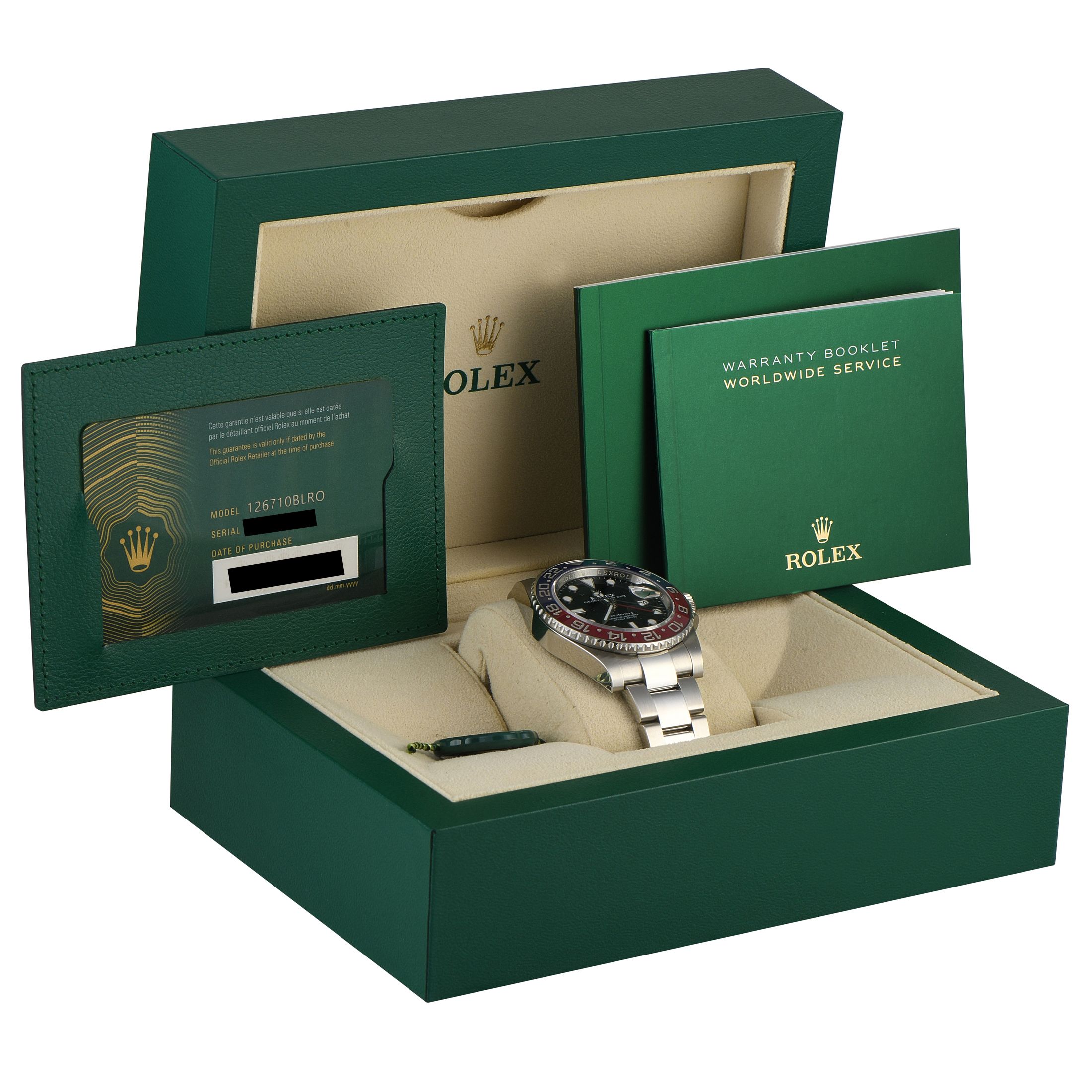 Rolex GMT-Master II Pepsi Steel Oyster Watch 126710BLRO