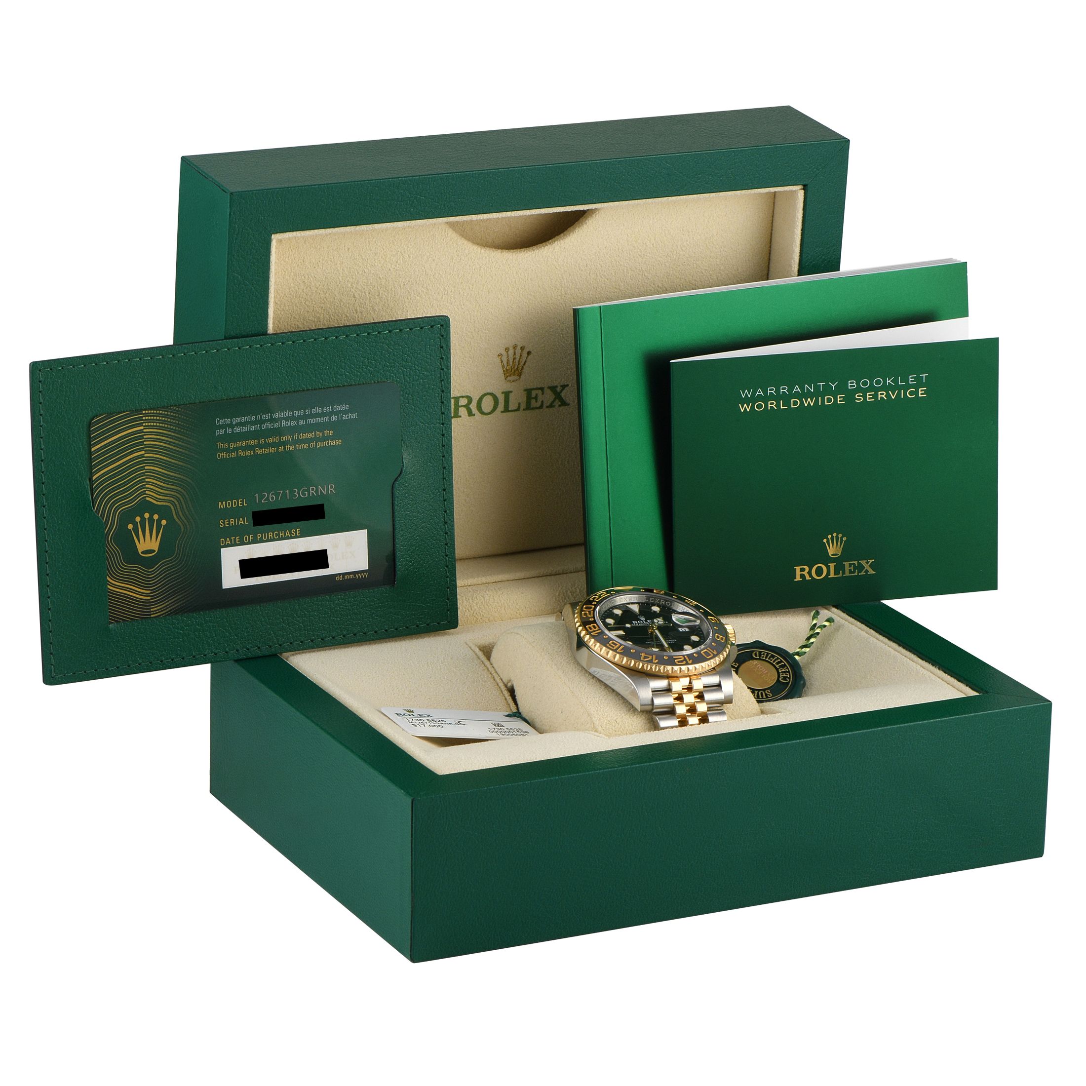 Rolex GMT-Master II Two-Tone Jubilee Watch 126713GRNR