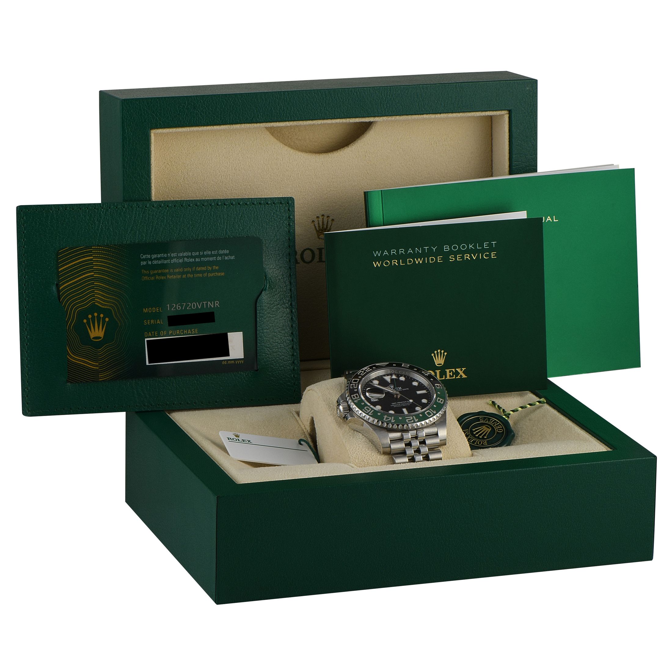 Rolex GMT-Master II Left-Hand Sprite Steel Jubilee Watch 126720VTNR-0002