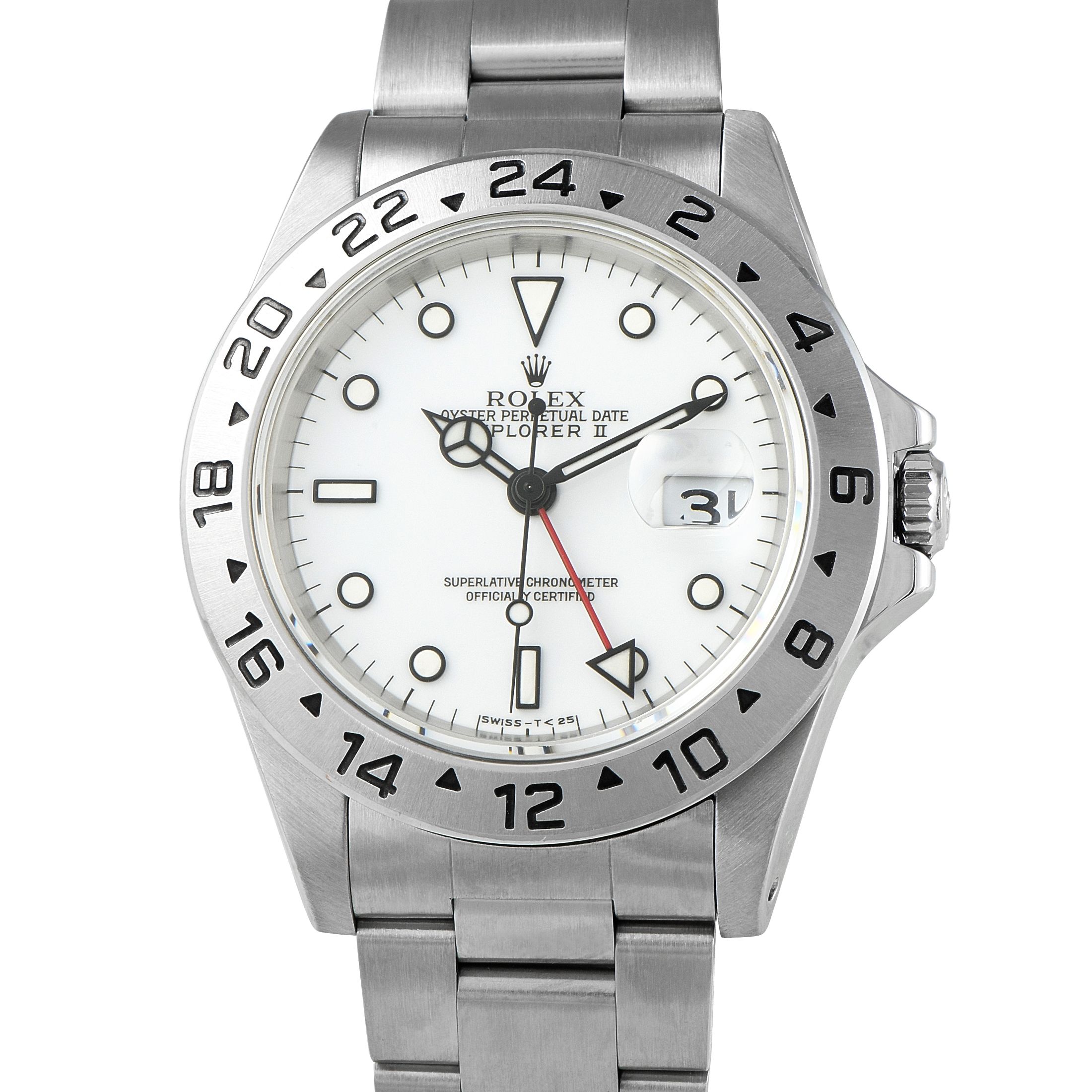 Rolex Explorer II White Dial Steel Watch 16570