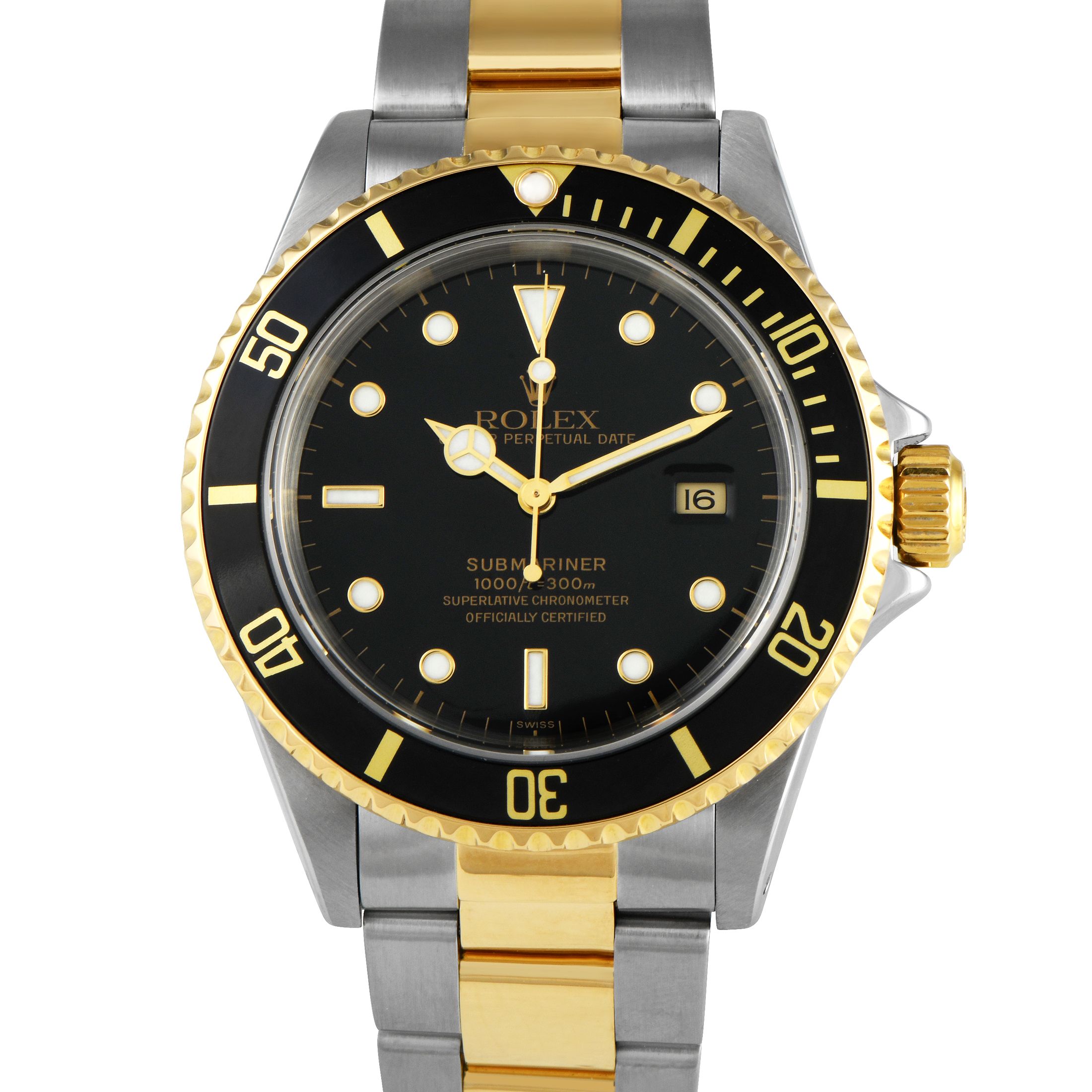 Rolex Submariner Date Two-Tone Watch 16613