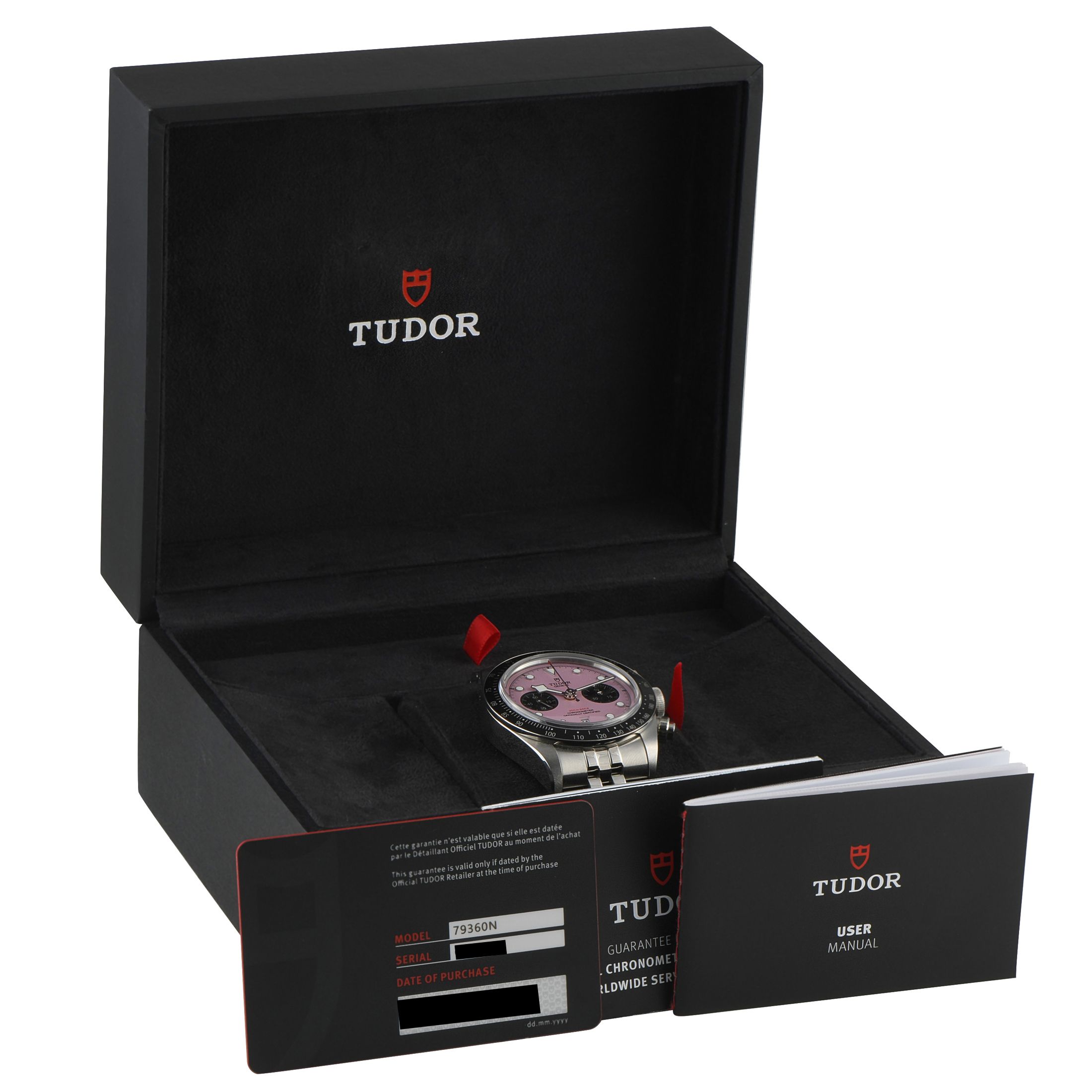 Tudor Black Bay Chrono Pink Dial Steel Watch 79360N-0019